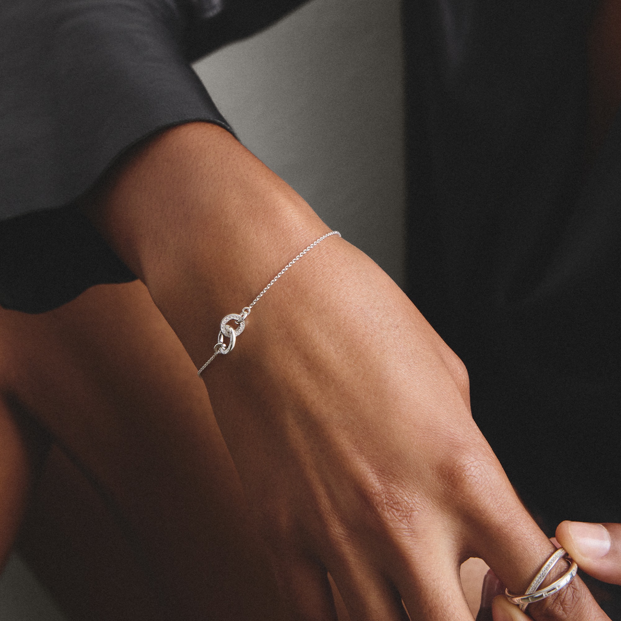 THOMAS SABO Armband »Together Armband silber« mit Zirkonia (synth.)