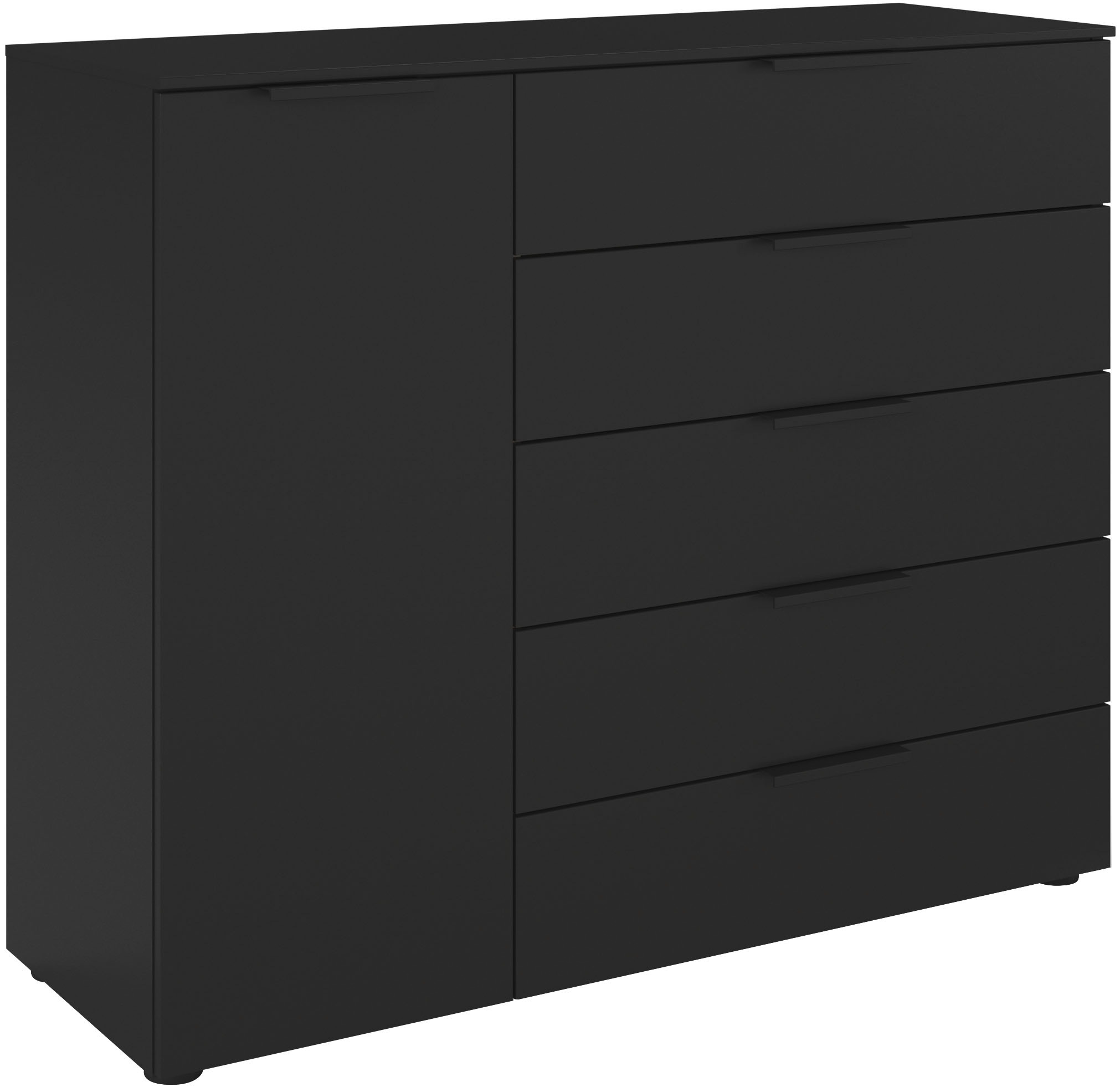 Kommode, B:120cm H:100cm T:42cm, schwarz, LEGER HOME BY LENA GERCKE, Holzwerkstoff, Schlafzimmer, Sideboards, "Kommode Sideboard Schubladen
