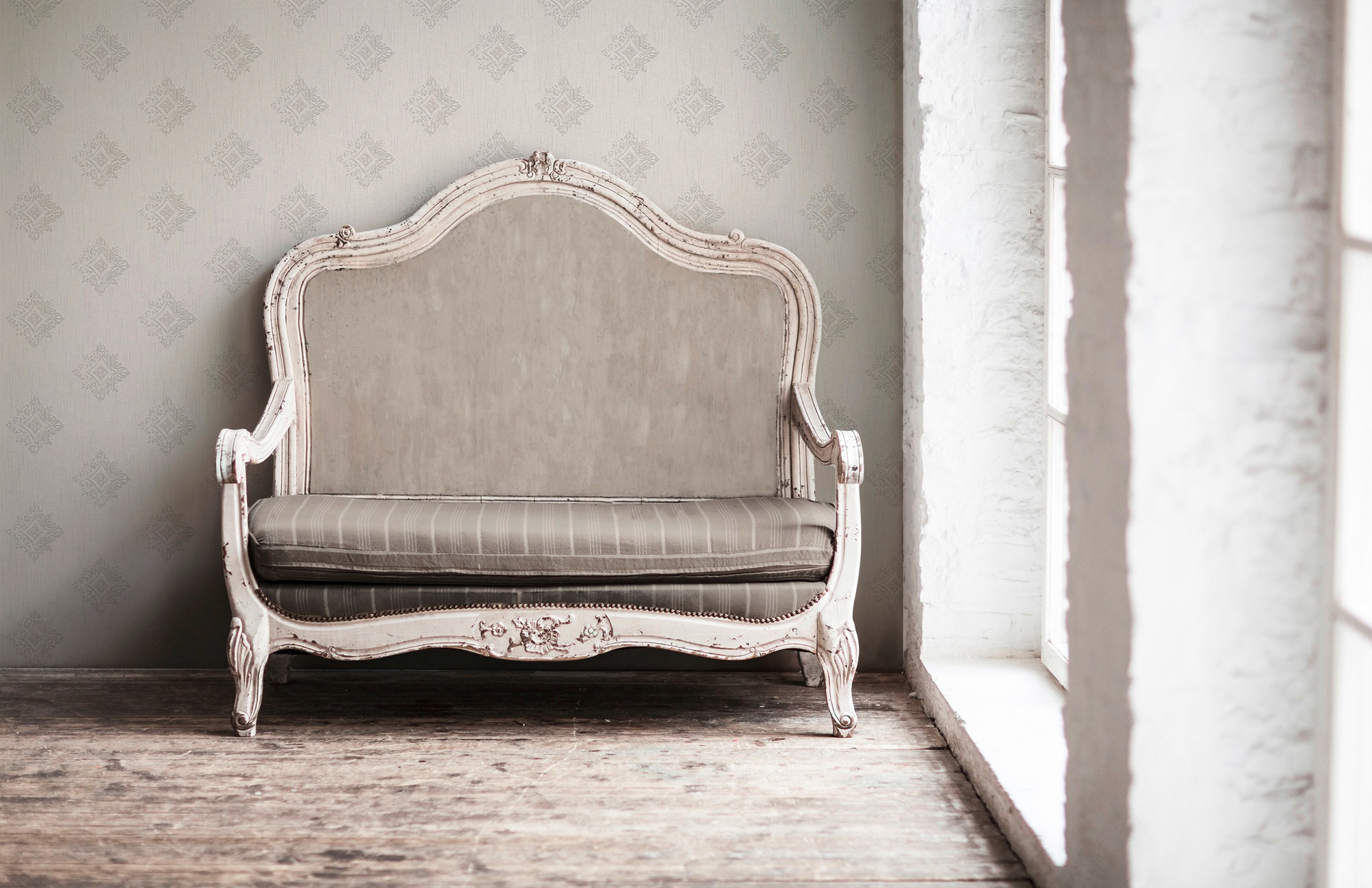 Architects Paper Textiltapete »Tessuto« Barock | gemustert | ornamental leicht strukturiert Tapete Barock Tapeten Wohnzimmer Schlafzimmer Küche modern Design Büro