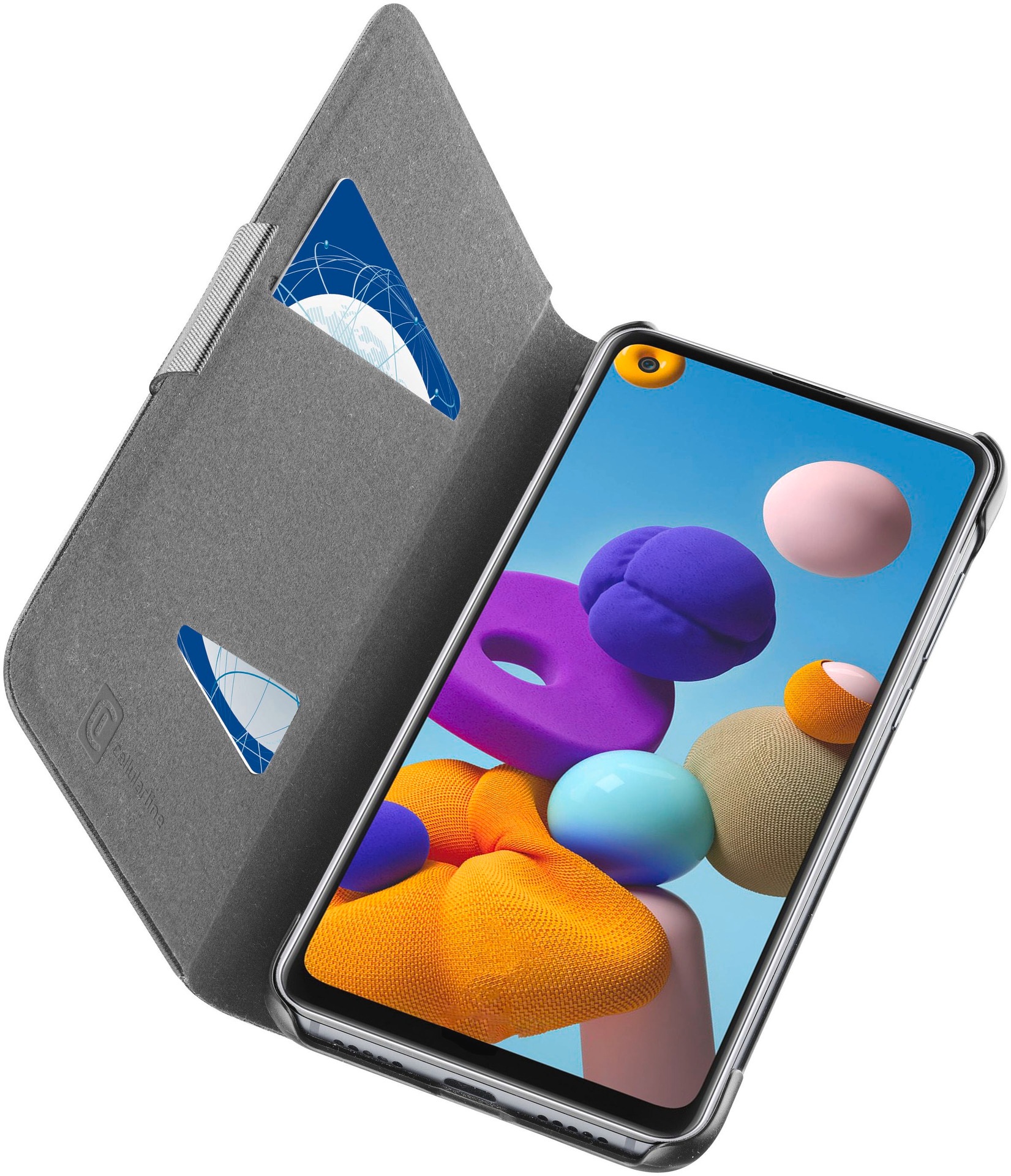 Cellularline Handyhülle »Book Case 3 für Samsung Galaxy A21S«, Backcover, Schutzhülle, Handyschutzhülle, Case, Schutzcase, stoßfest