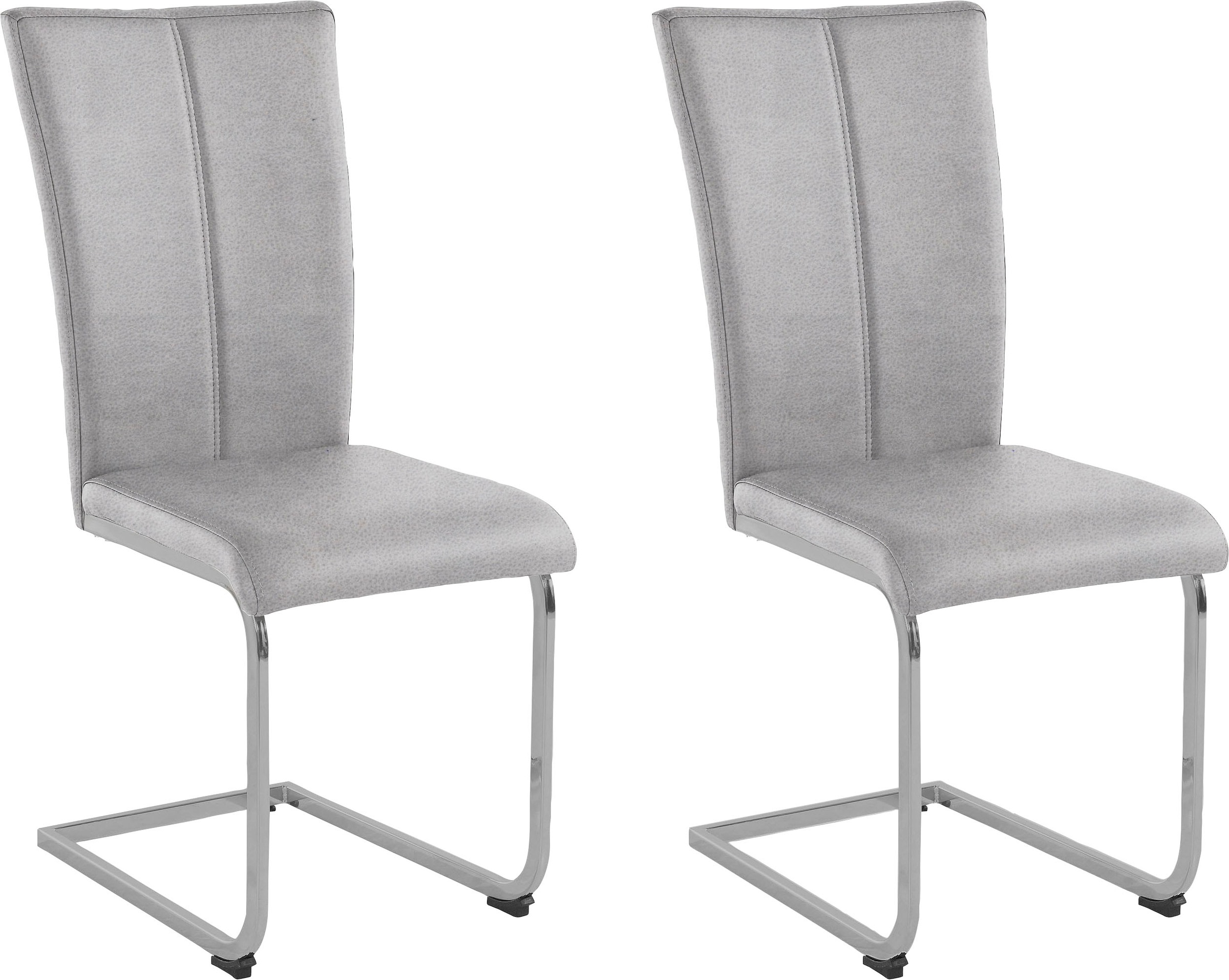 Home affaire Freischwinger "Nils" (Set) 2 Stk. Microfaser VINTAGE Stuhl bel günstig online kaufen