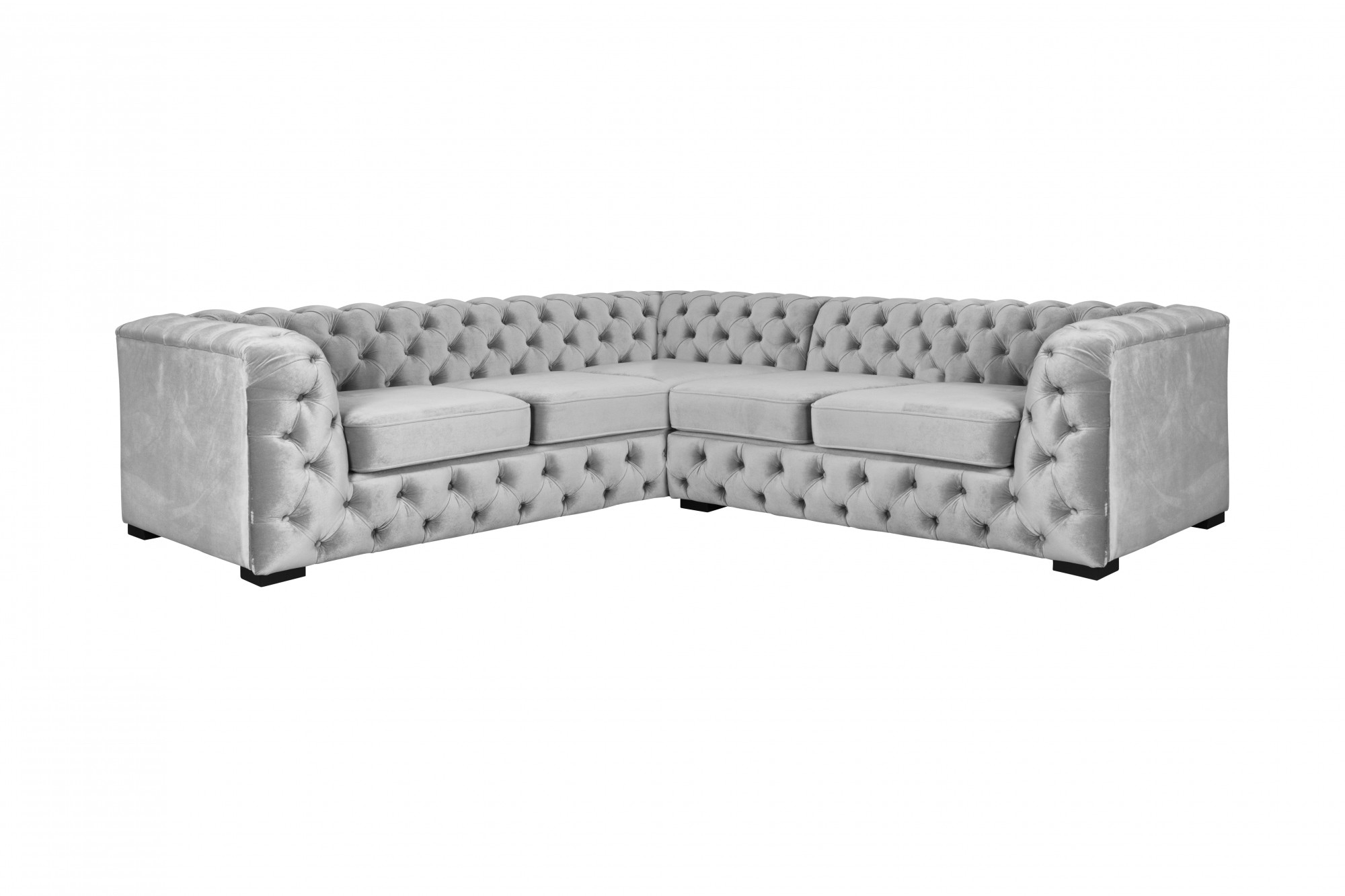 Home affaire Chesterfield-Sofa "KALINA L-Form", hochwertige Chesterfield-Au günstig online kaufen
