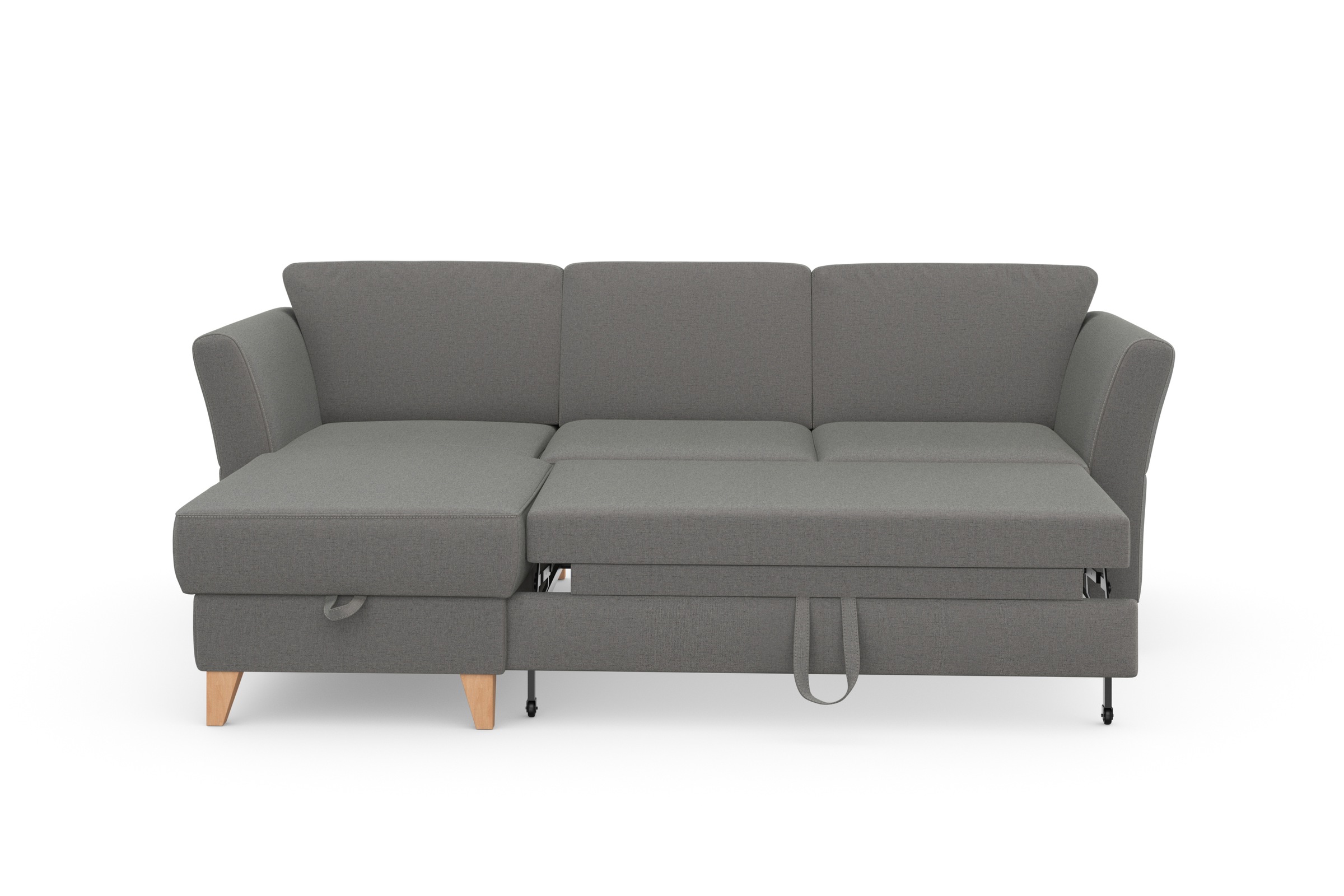 Thumbnail - sit&more Ecksofa "Visby L-Form", Wahlweise mit Bettfunktion und Bettkasten, frei im Raum stellbar
