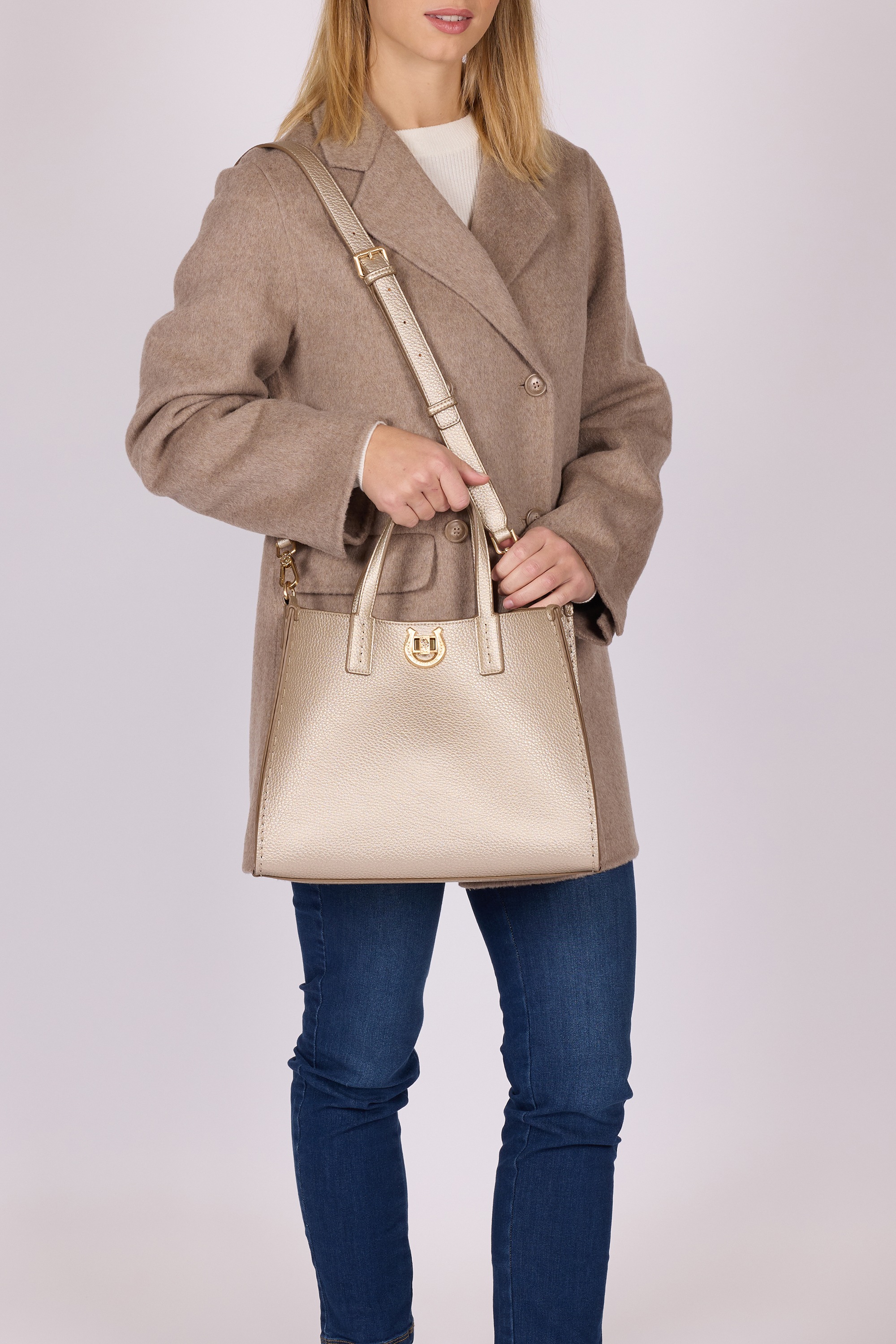 U.S. Polo Assn. Tragetasche »MIDDLETON DOUBLE HANDLE BAG WITH EXTRA BAG. Damen« Tragetasche Damen, Shopper, Einkaufstasche, Fashion, Lifestyle, Sale