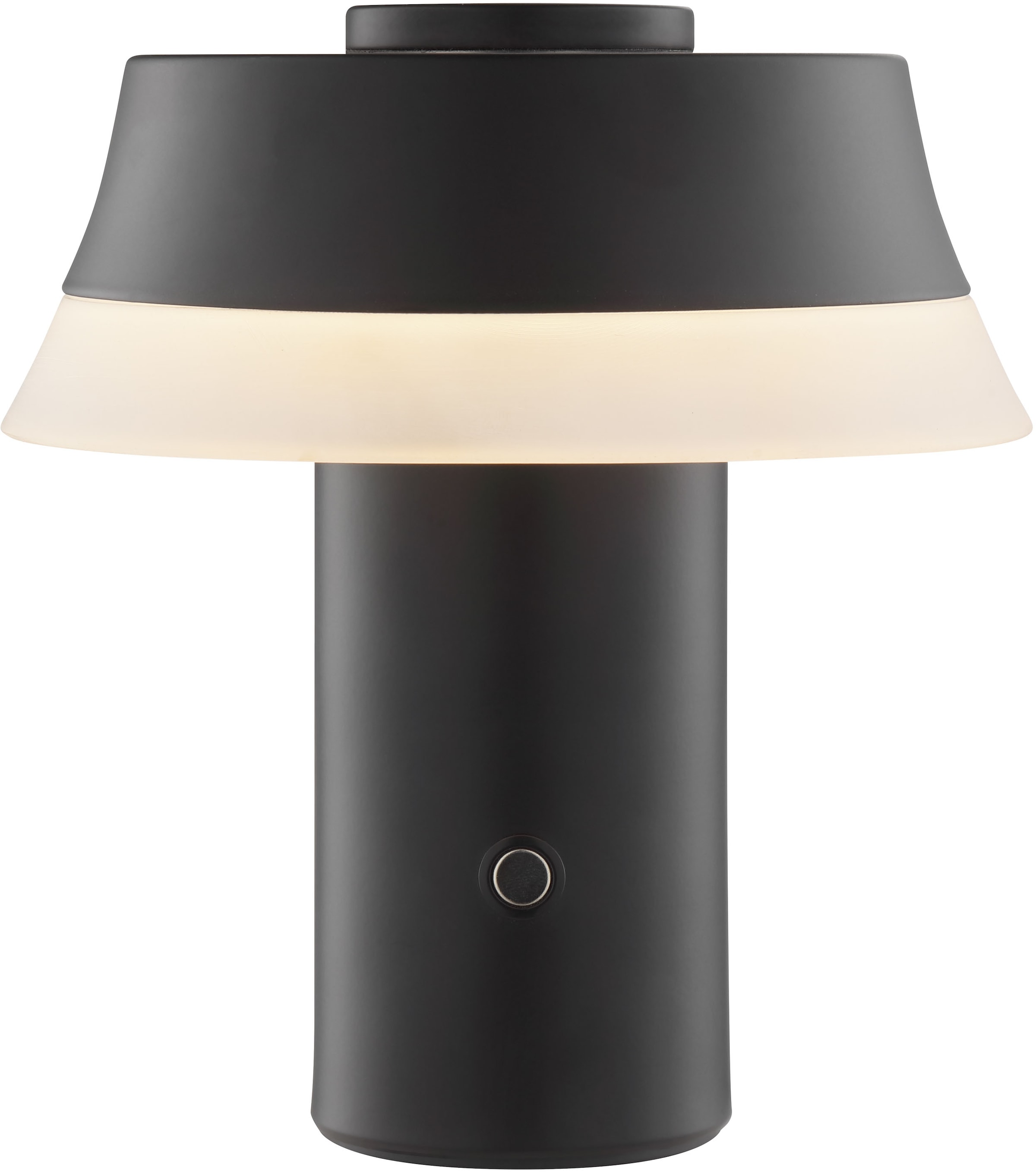 OTTO home LED Tischleuchte »Arnett« LED-Modul 1 Stk. Warmweiß akkubetrieben, 17 cm, 240 lm, per wireless charging & USB ladbar