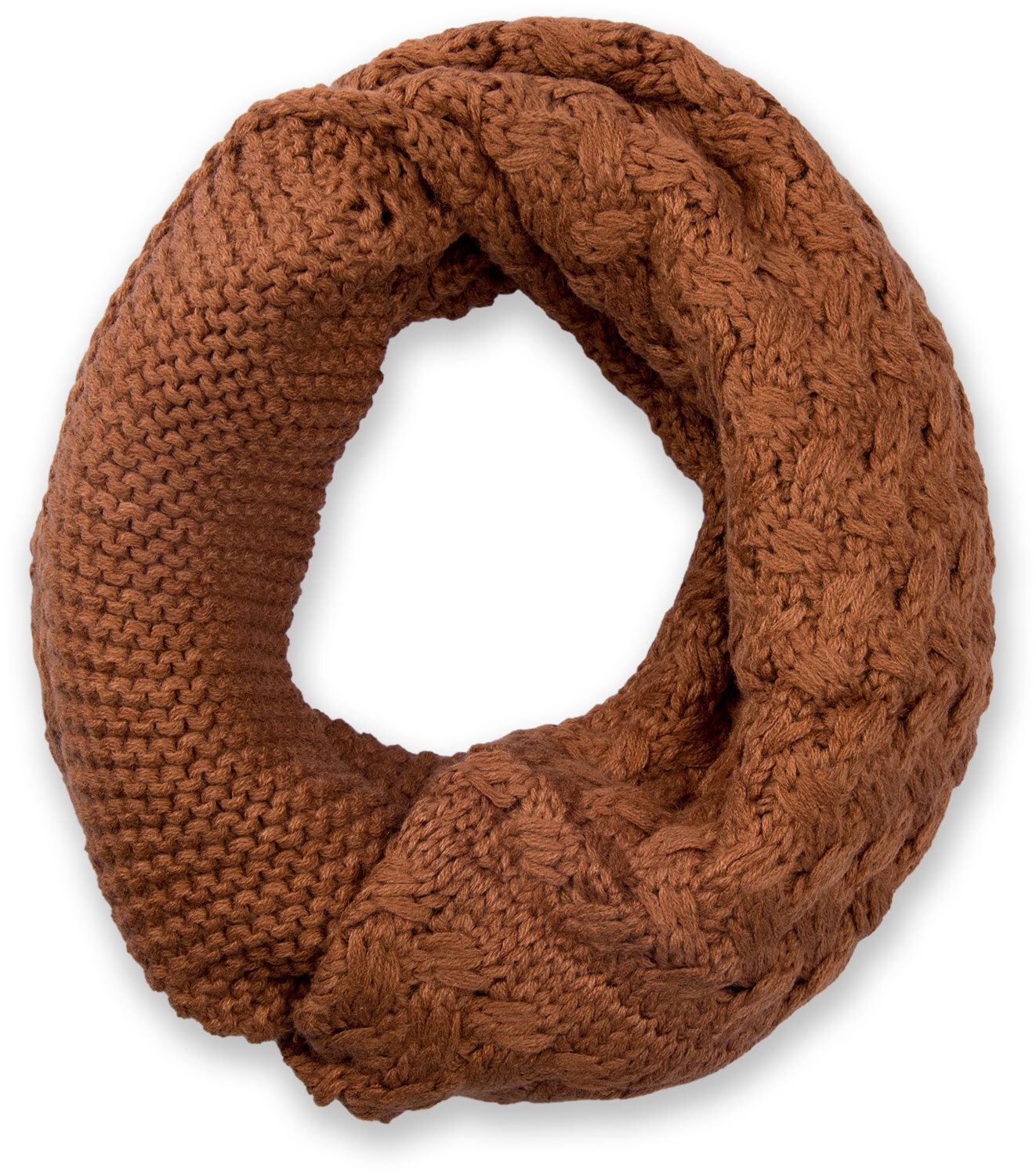 styleBREAKER Strickschal "Strick Loop mit Mustermix" 1 Stk.