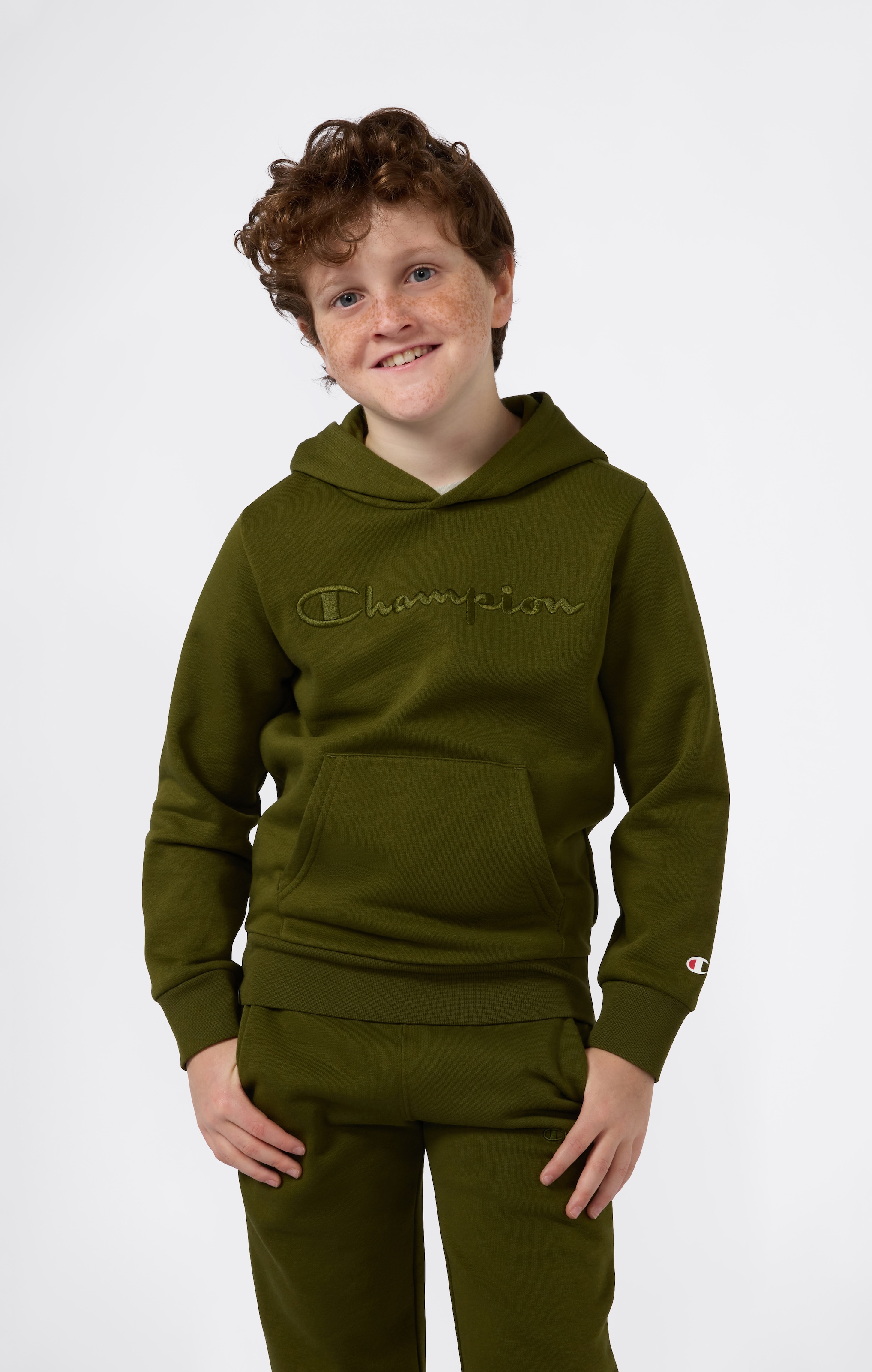 Champion Kapuzensweatshirt "ICONS TONAL Hoodie Large Logo", aus Baumwolle und Polyester, in den Größen S bis XXL