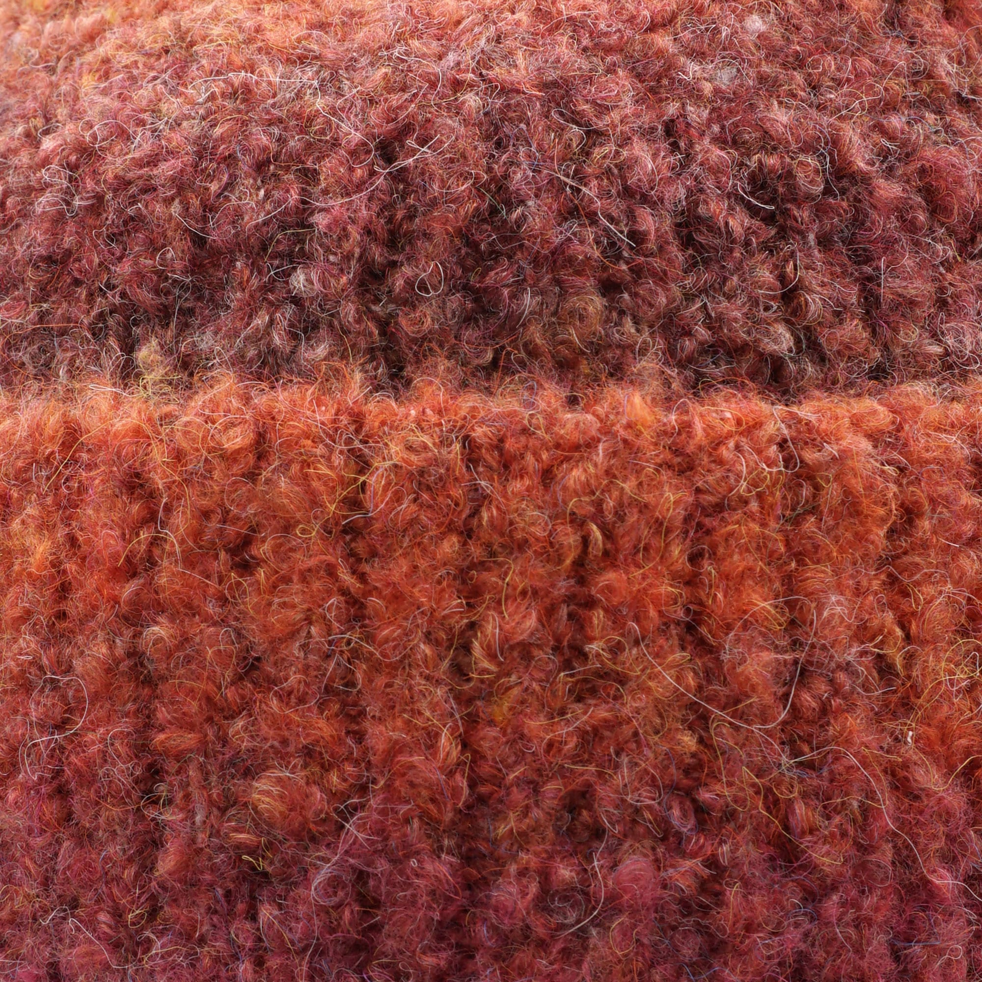 CAPO Strickmütze Wollanteil, Bouclè-Garn, Farbverlauf,