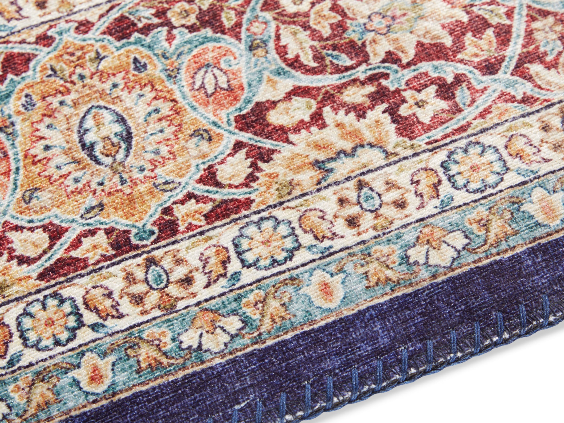 ELLE DECORATION Teppich »Keshan Maschad«, rechteckig, 5 mm Höhe, Orientalisch, Läufer, Kurzflor, Vintage, Wohnzimmer, Schlafzimmer