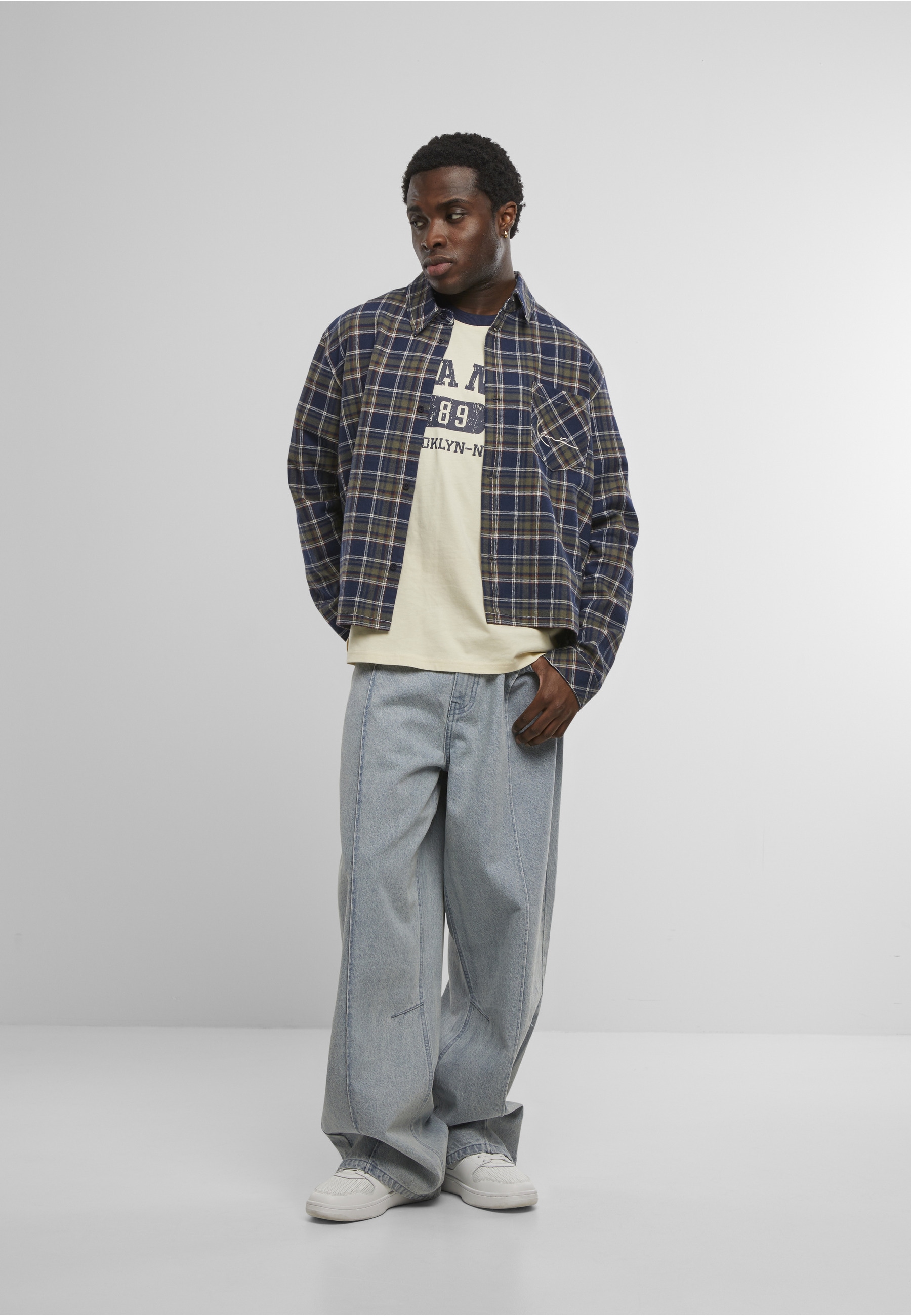 Karl Kani Langarmhemd »Karl Kani Small Signature Cropped Check Shirt« 1