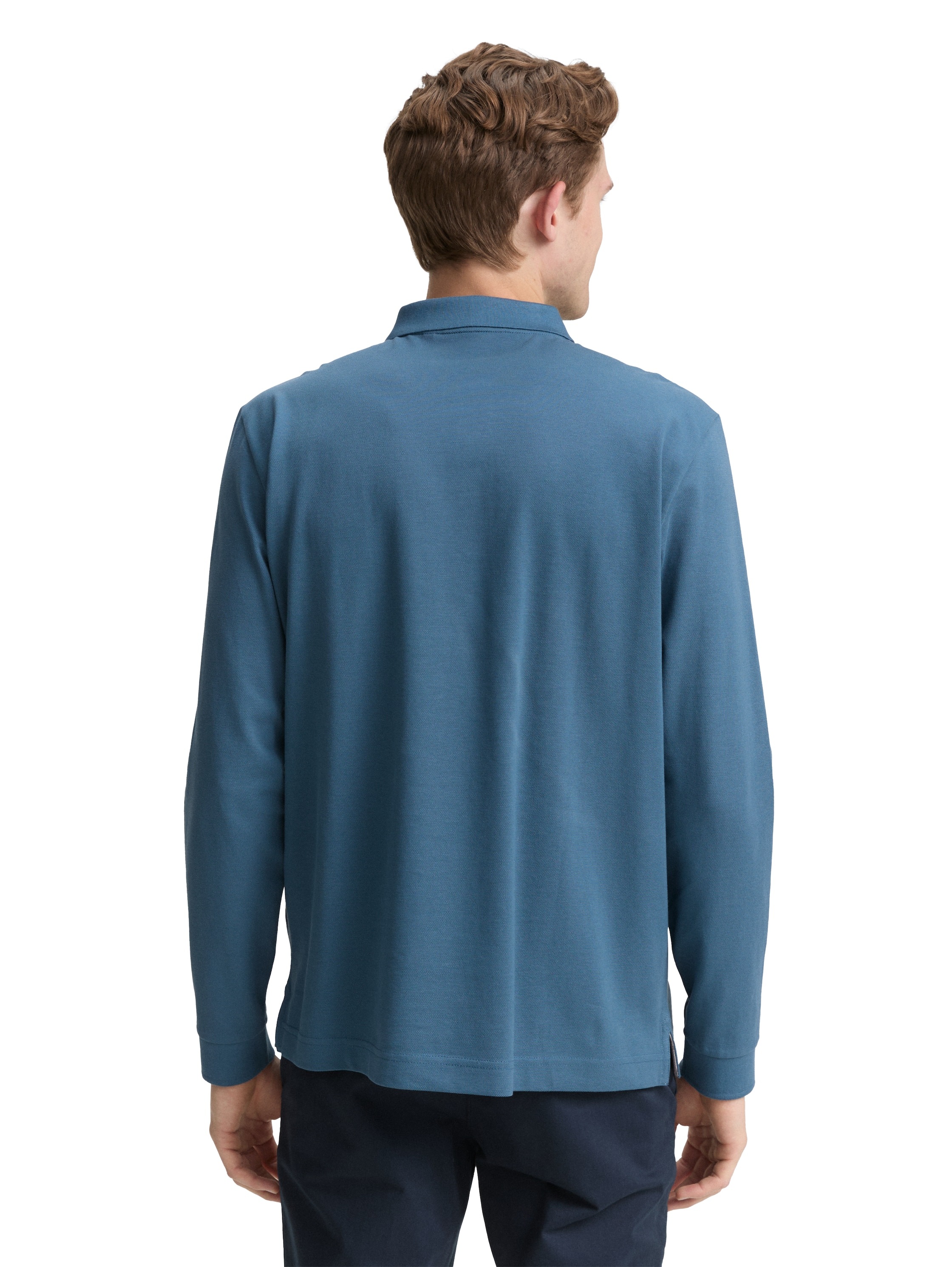 TOM TAILOR Langarm-Poloshirt, mit Logo-Stickerei günstig online kaufen