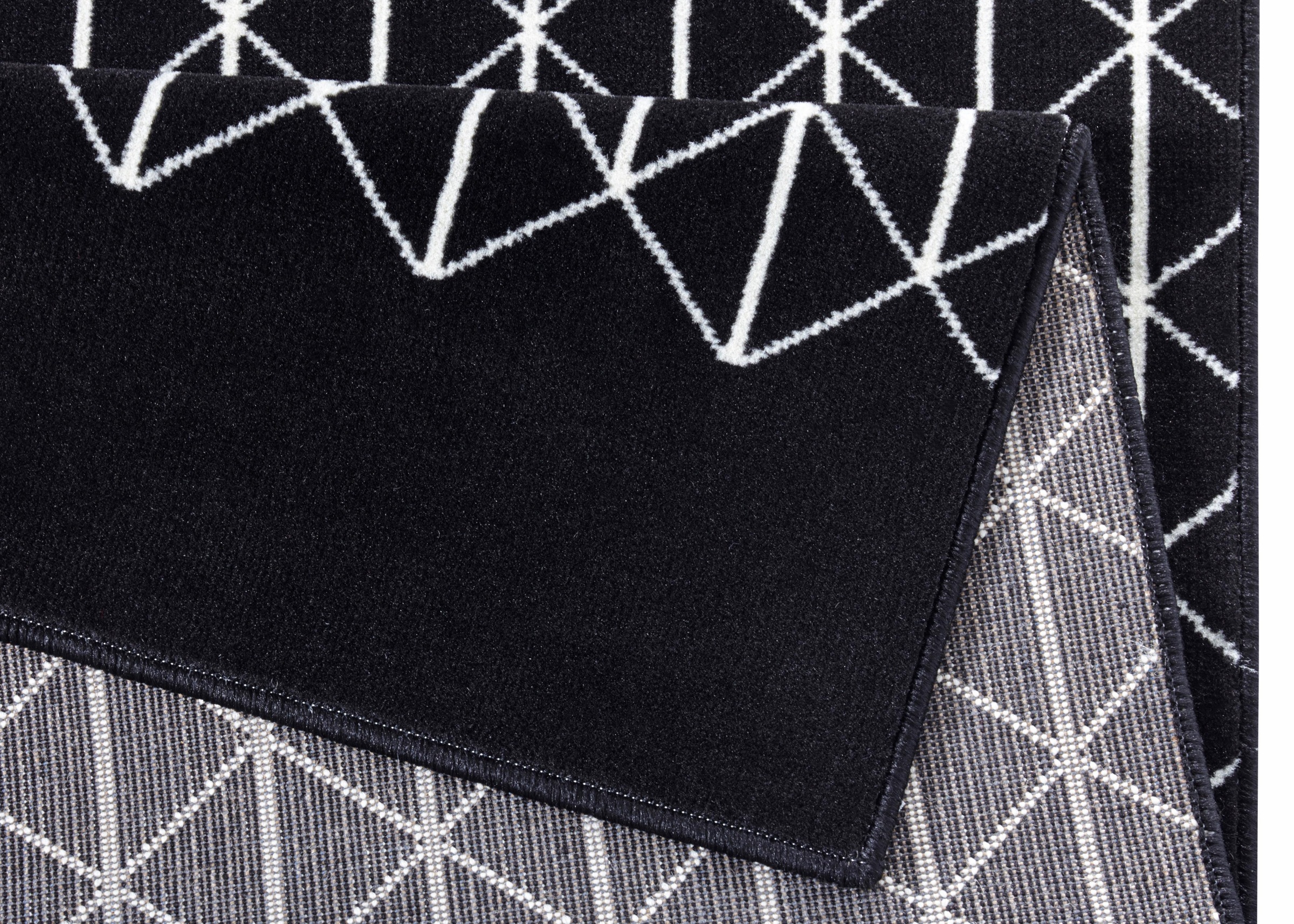 HANSE Home Teppich »Twist«, rechteckig, 9 mm Höhe, Kurzflor geometrischen Formen, Robust, Pflegeleicht, Gekettelt