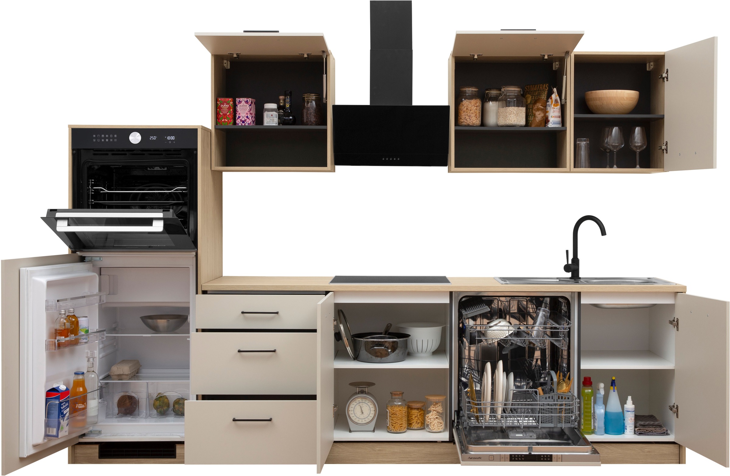 KOCHSTATION Unterschrank »Kolari« 1 Stk. tlg. Maße (B/T/H): 60,1 x 60 x 88 cm