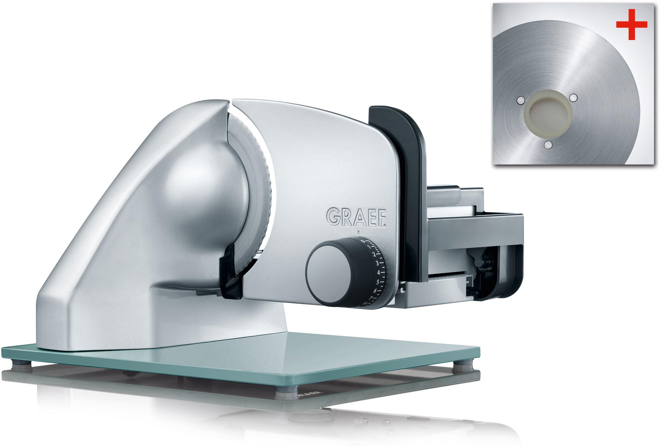 GRAEF Allesschneider "B: 60 1", B:30,5cm H:25cm T:39cm, silber, Allesschneider, Gratis Schinkenmesser im Wert von 44,99 € UVP