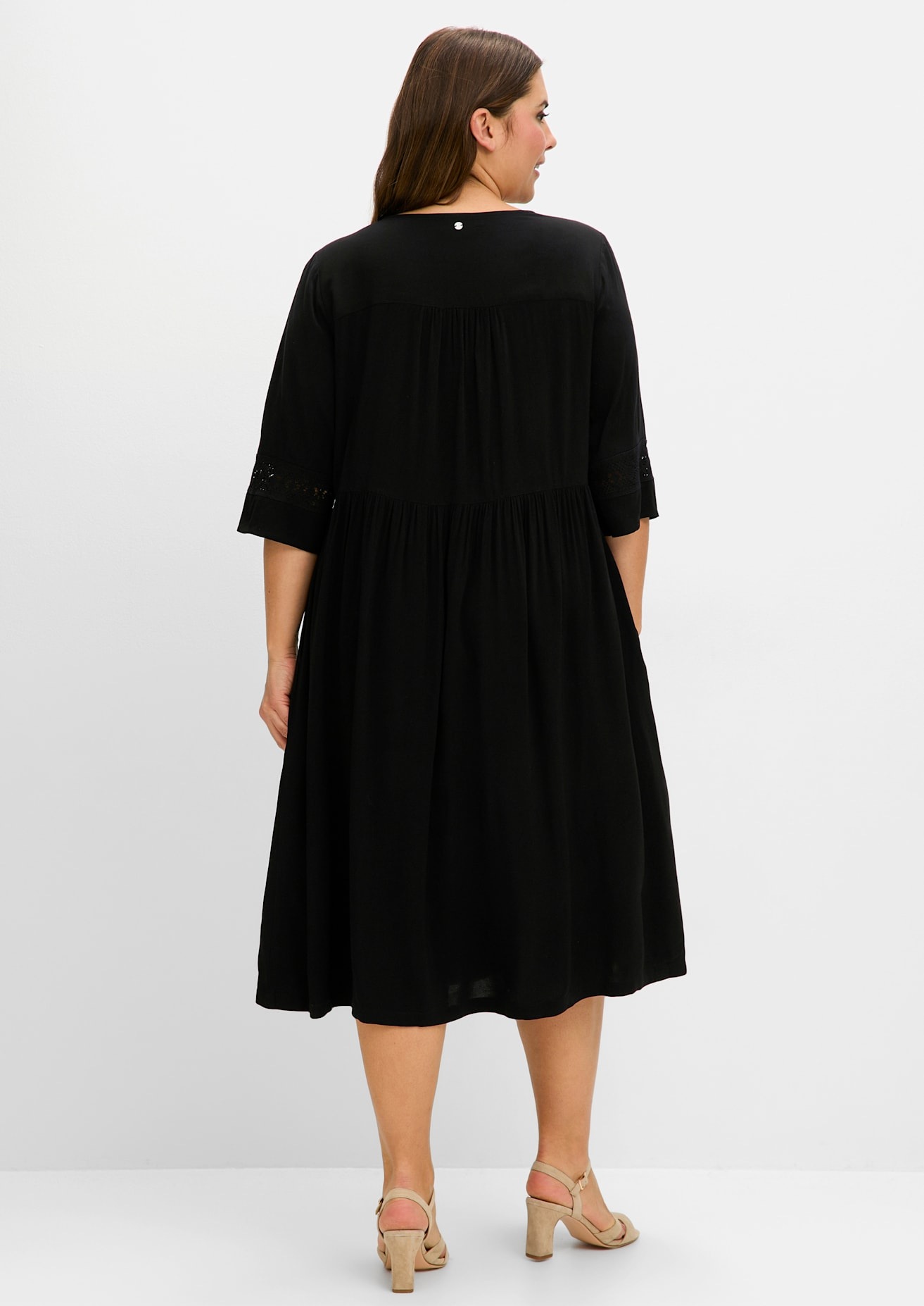 Sheego Sommerkleid "Blusenkleid" Eingrifftaschen günstig online kaufen