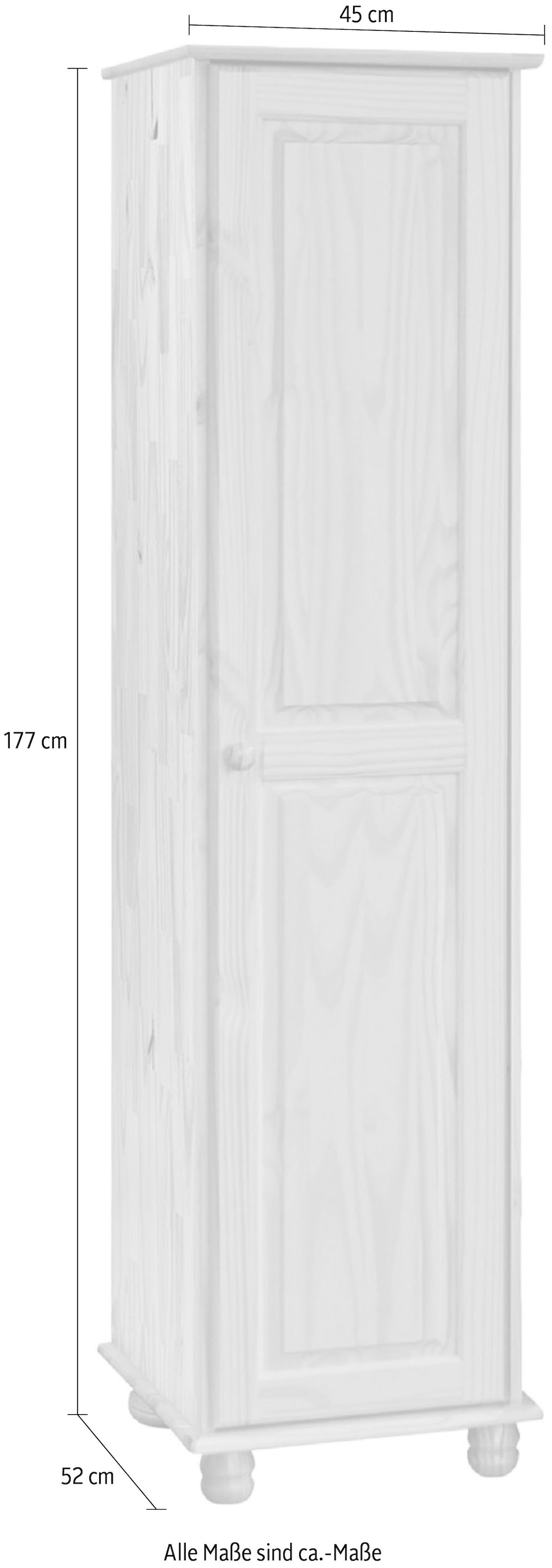 Möbilia Kleiderschrank »Kleiderschrank« Türanschlag wählbar