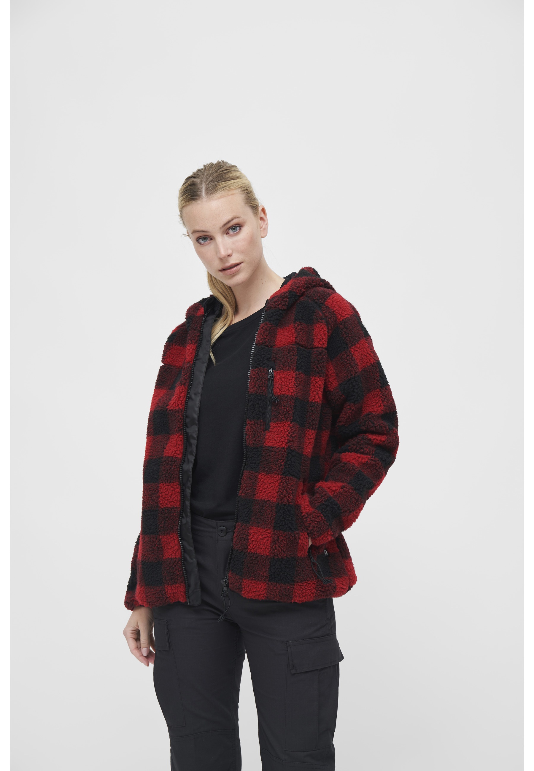 Brandit Allwetterjacke »Brandit Damen Ladies Teddyfleecejacket« 1 Stk. tlg. mit Kapuze
