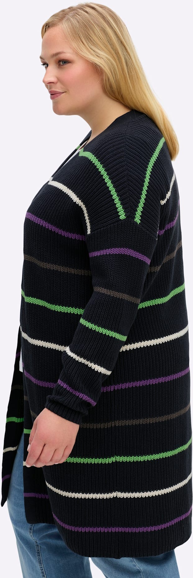 Sheego Longstrickjacke