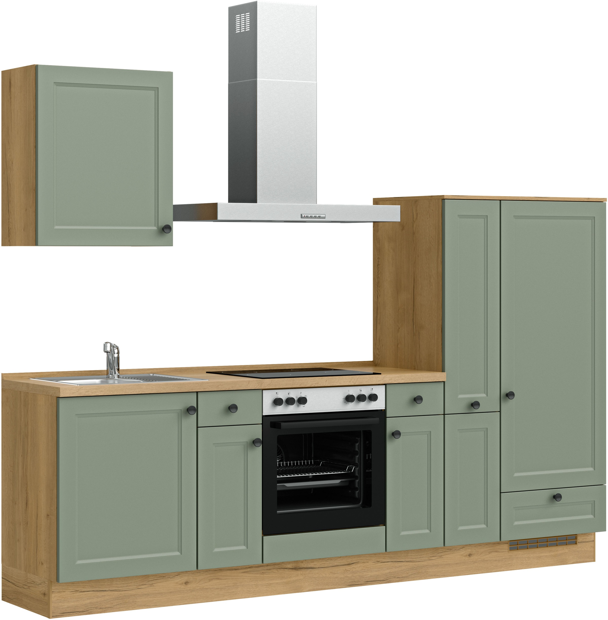 nobilia® Küchenzeile »"Cascada I"«, vormontiert, Ausrichtung wählbar, Breite 270 cm, wahlw. mit E-Geräten
