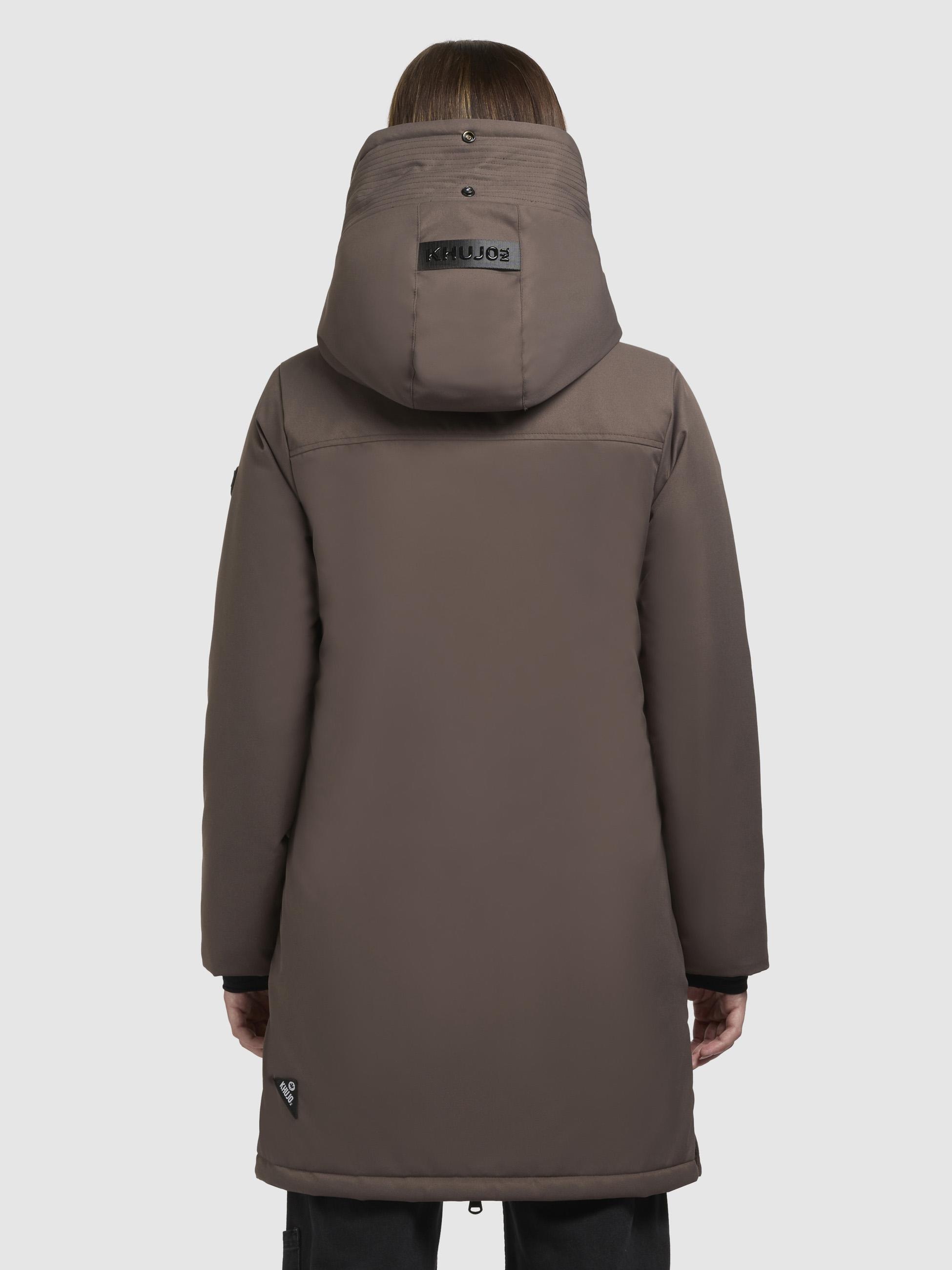 khujo Kurzmantel »Yaak3-YM«, urbaner Damen Parka mit gestepptem Innenfutter