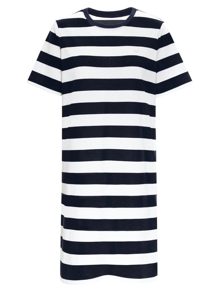Trigema Jerseykleid »TRIGEMA Heavy Kleid mit Ringelmuster«, (1 tlg.)
