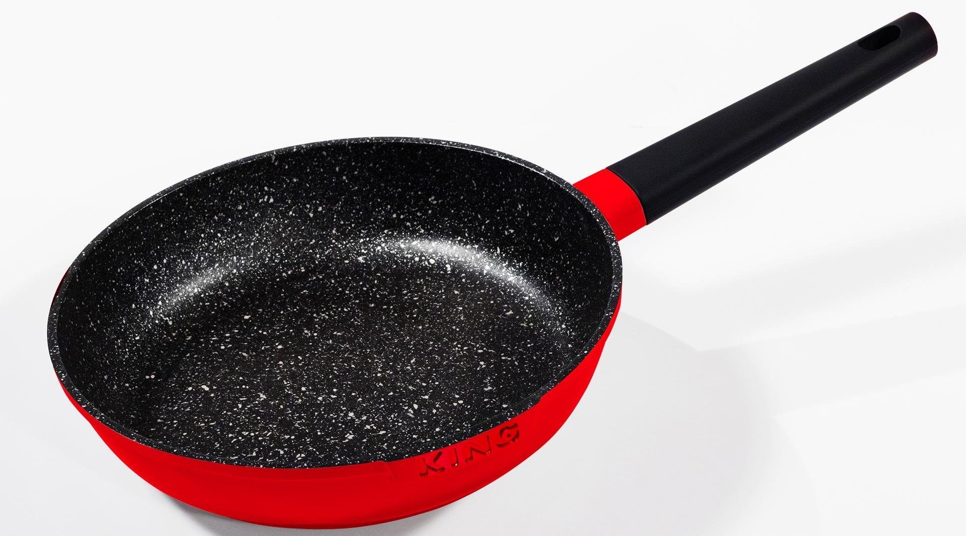 KING Bratpfanne "Shine Red" Aluminiumguss 1 Stk. tlg. Induktion günstig online kaufen