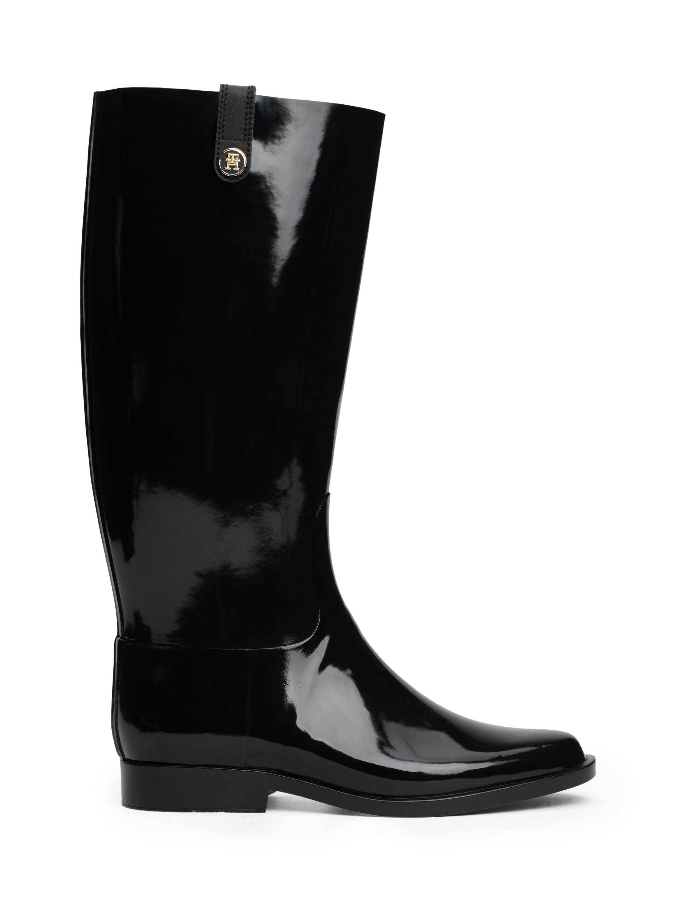 Tommy Hilfiger Stiefel »TH STUD RUBBER LONG RAINBOOT«, Gummistiefel, Langschaftstiefel, Schlupfstiefel mit TH-Logo-Niete