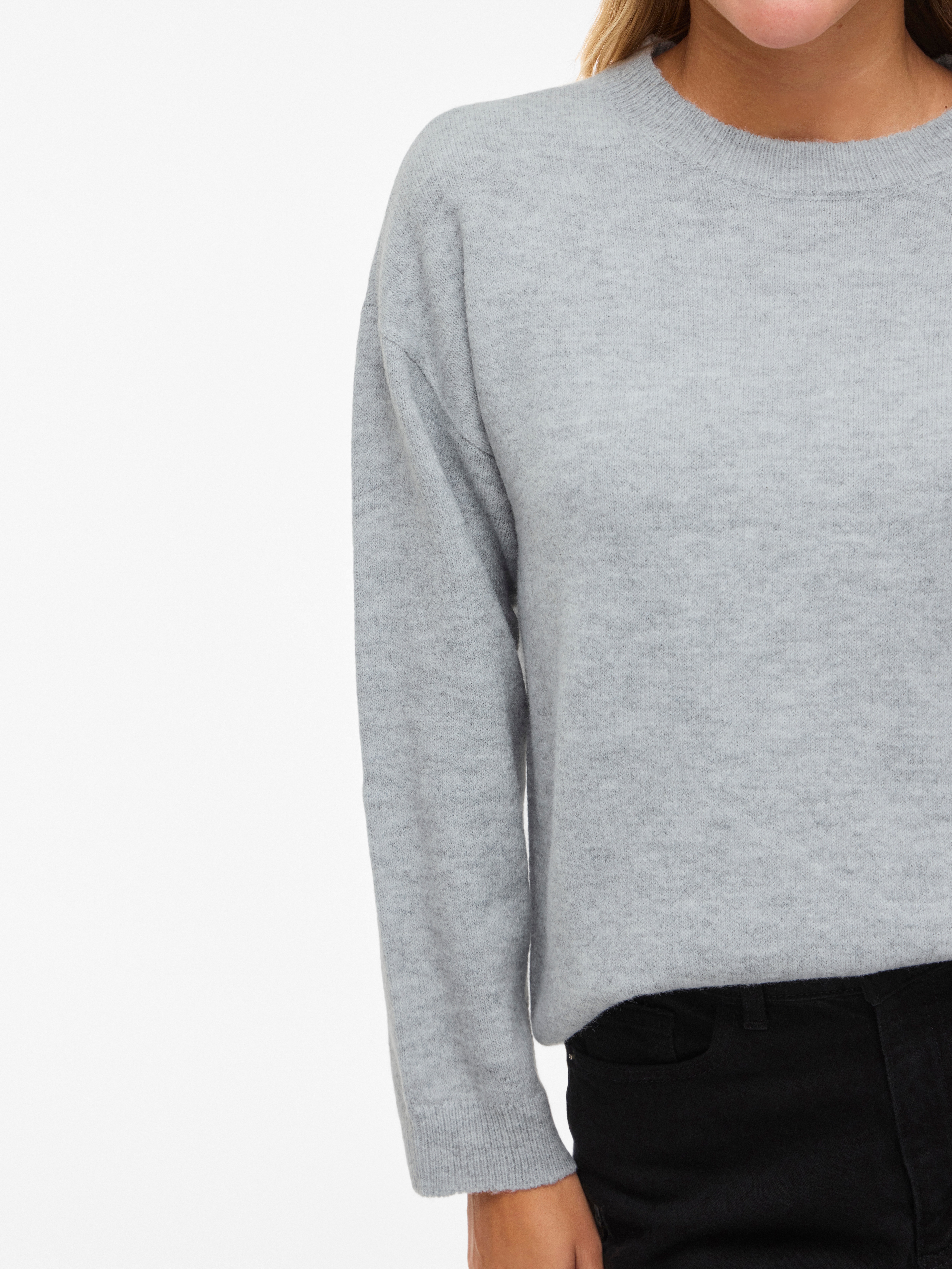 Thumbnail - Vila Strickpullover "VILIGA L/S O-NECK KNIT TOP - NOOS"