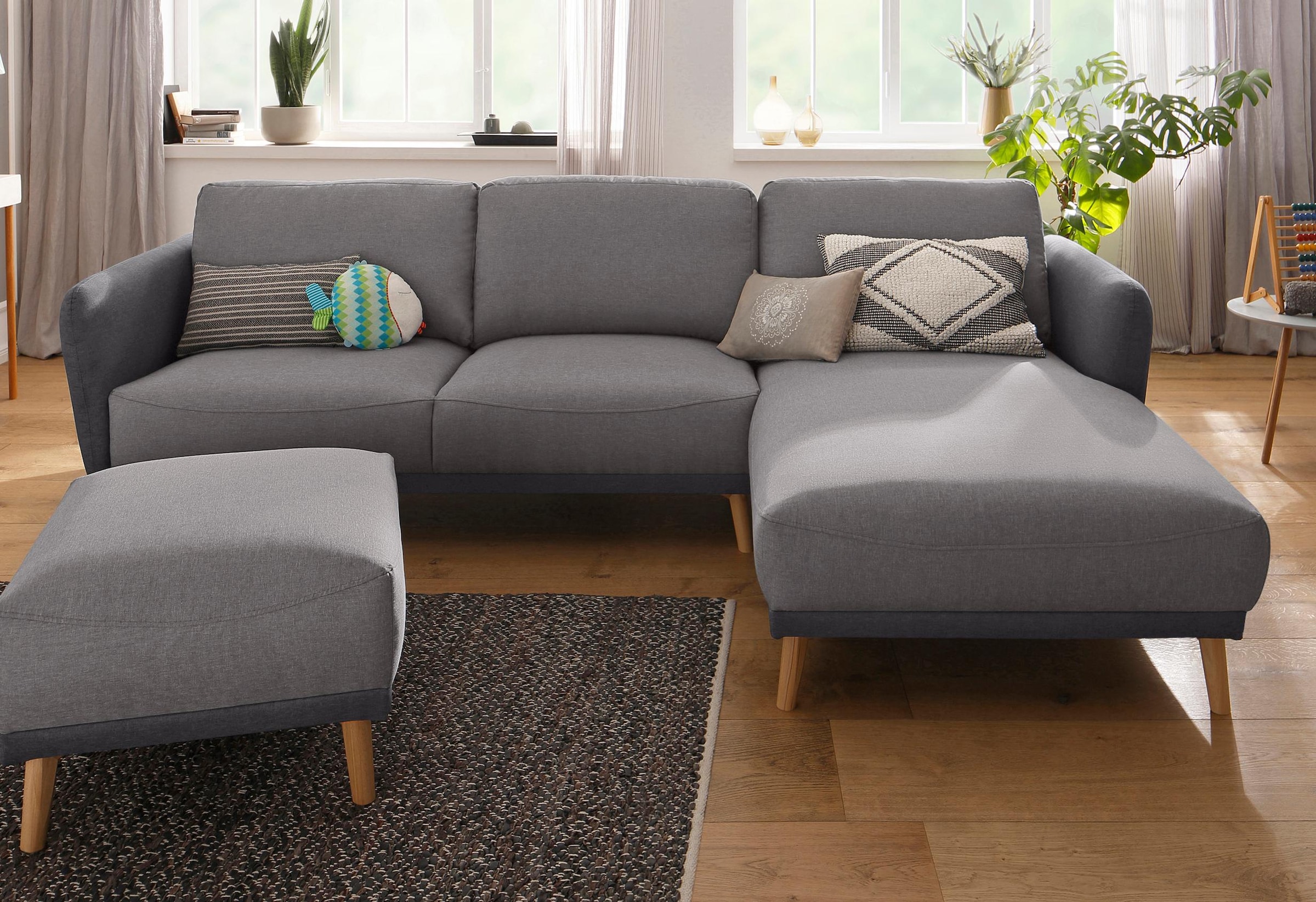 Home affaire Ecksofa »Ida L-Form« su Holzfüßen ir A...