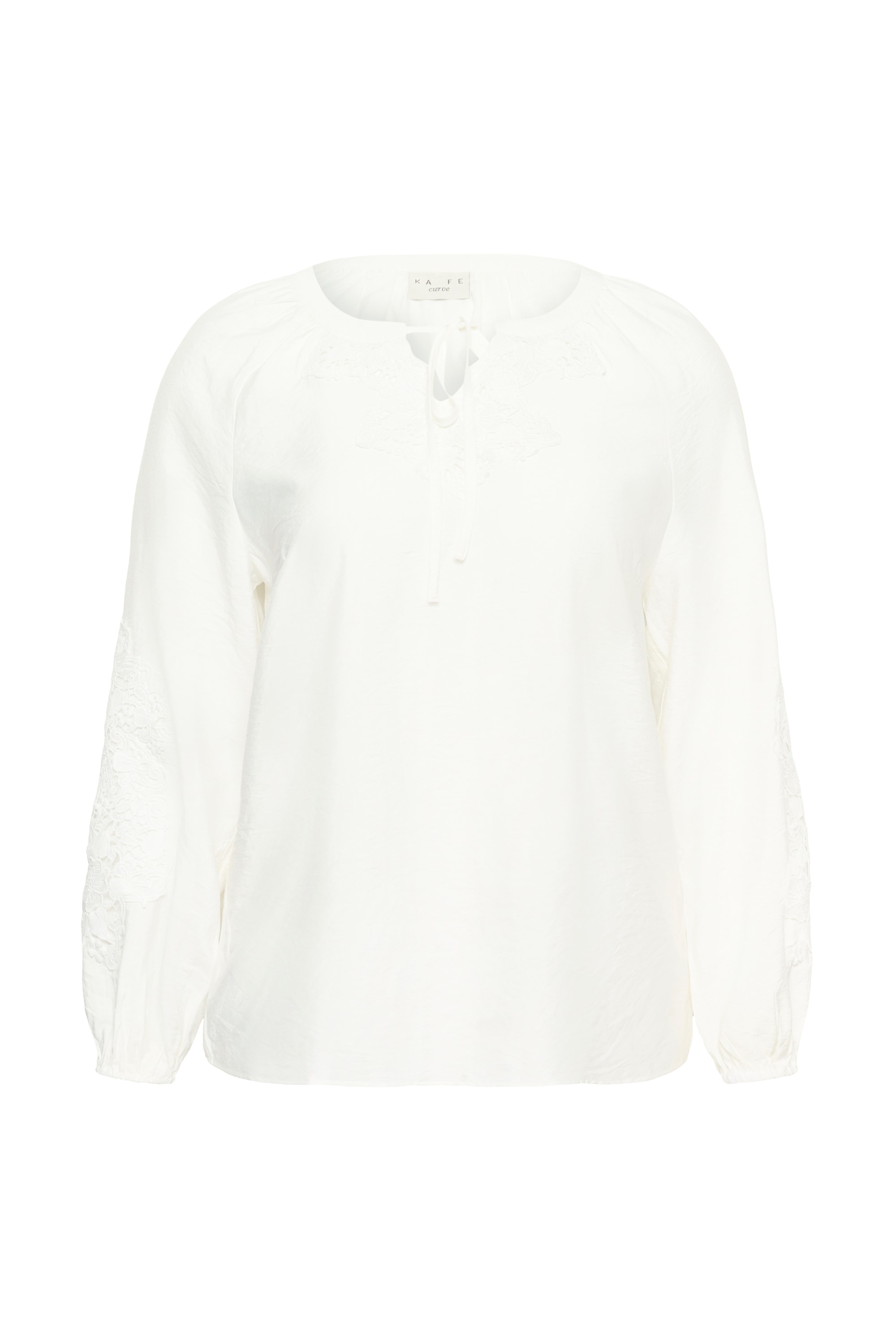 KAFFE Curve Langarmbluse "Damen Bluse langarm KCnioma"