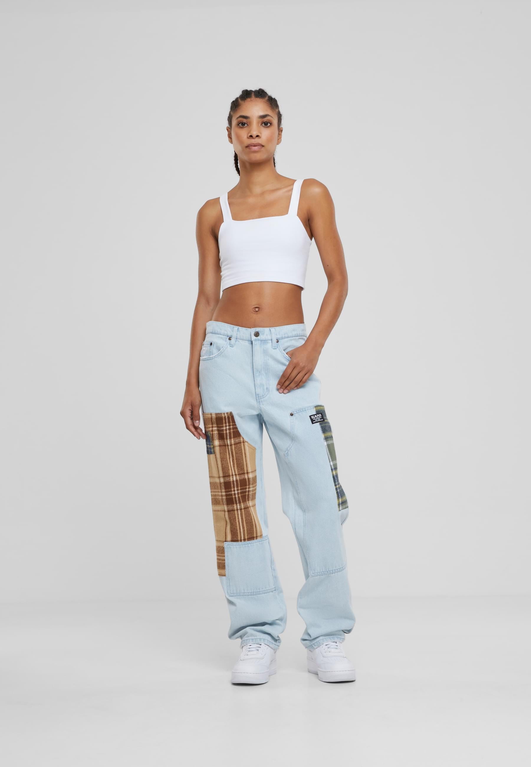 Karl Kani Bequeme Jeans »Karl Kani Herren KK Retro Patchwork Carpenter Pants«