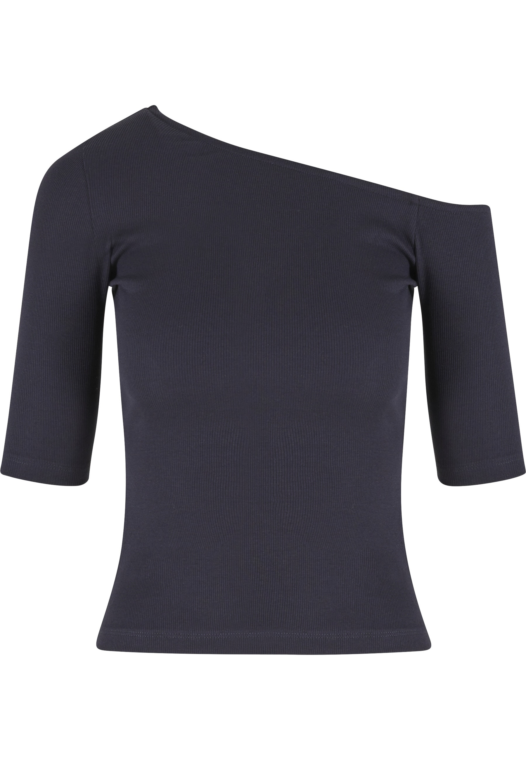 URBAN CLASSICS T-Shirt "Urban Classics Ladies Organic Asymmetric Rib Tee" 1 günstig online kaufen