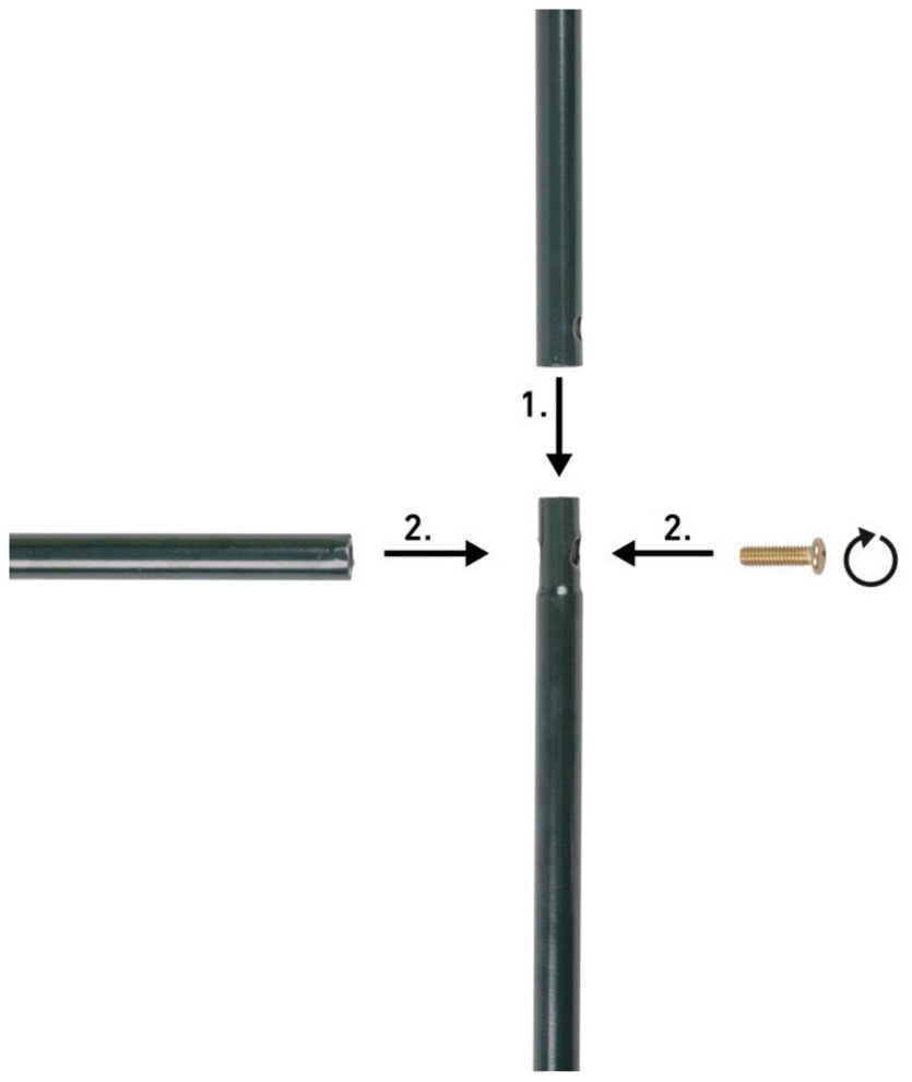 Windhager Rosenbogen, aus Metall, grün, H: 230 cm