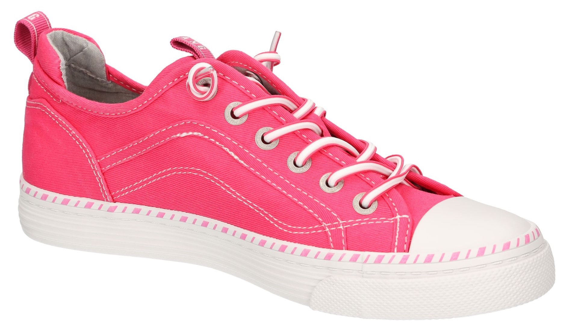 Mustang Shoes, Slipper, Schlupfschuh, Freizeitschuh mit farbiger Sohleneinf günstig online kaufen