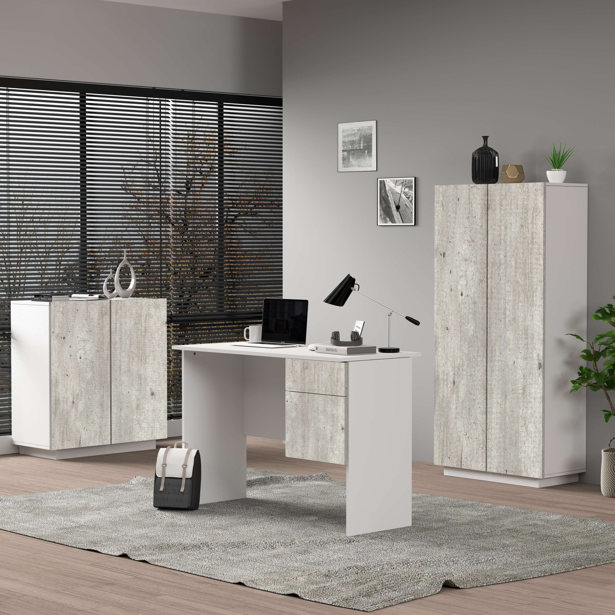 INOSIGN Aktenschrank »Coro, Mehrzweckschrank, Büroschrank mit 2 Türen«, & verstellbare Einlegeböden, Höhe 86 oder 166 cm, Made in Italy