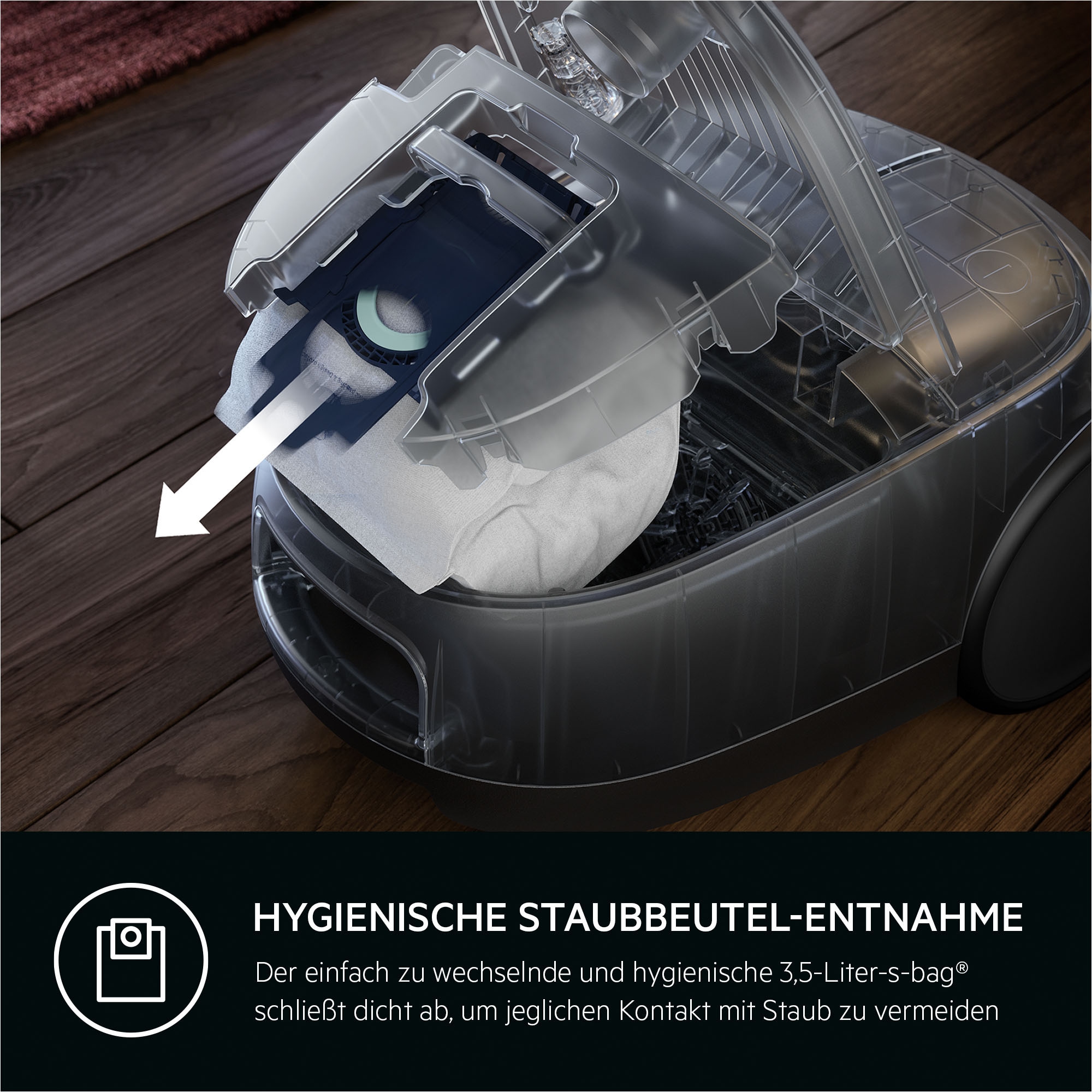 AEG Bodenstaubsauger »CLEAN 6000 ÖKO (AB61C2ÖKO)«, 850 W, mit Beutel, hohe  Saugleistung, inkl. Zusatzdüsen, 65 % Recyclingkunststoff | BAUR