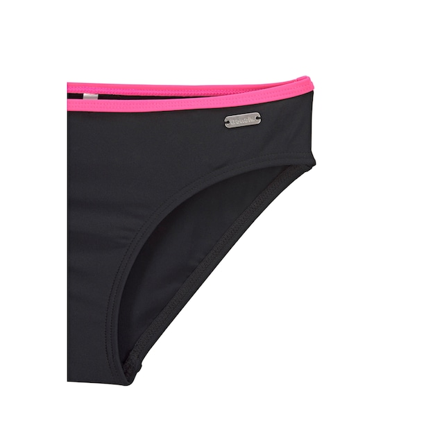 Bench. Bustier-Bikini, mit pinken Kontrastpaspeln kaufen | BAUR