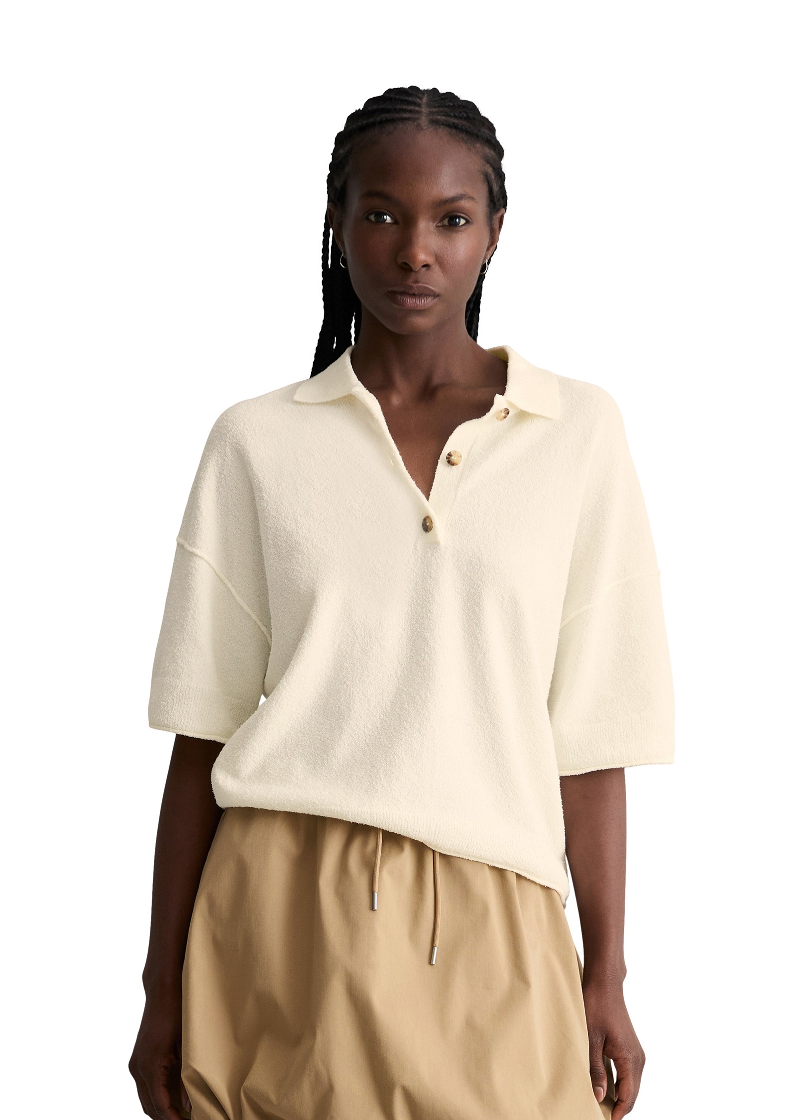 Marc OPolo DENIM Poloshirt "aus Crinkled Organic Cotton-Mix"