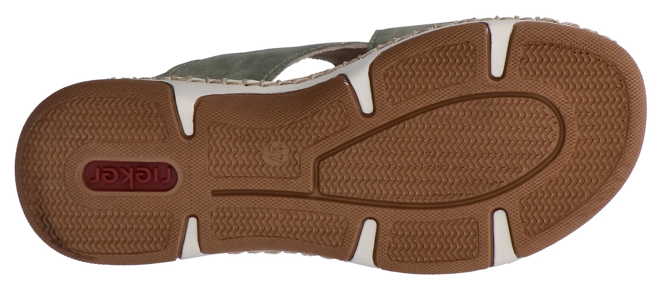 Rieker Sandale  Sommerschuh, Klettschuh mit aufwändiger Ziernaht an der Laufsohle