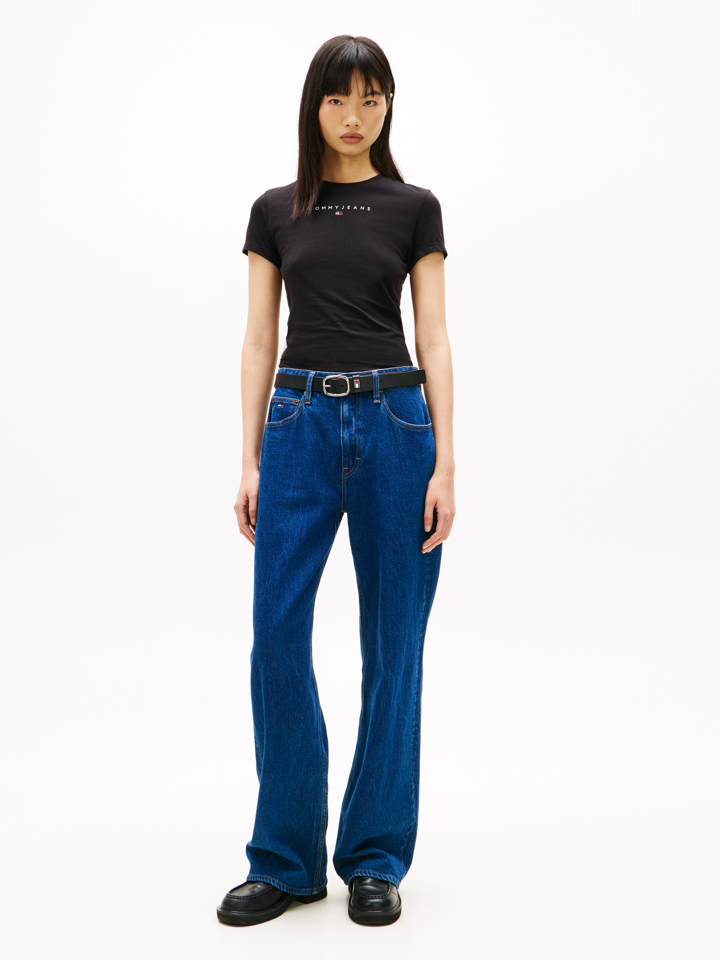 Tommy Jeans Kurzarmshirt "TJW SLIM BLING LINEAR TEE EXT" günstig online kaufen