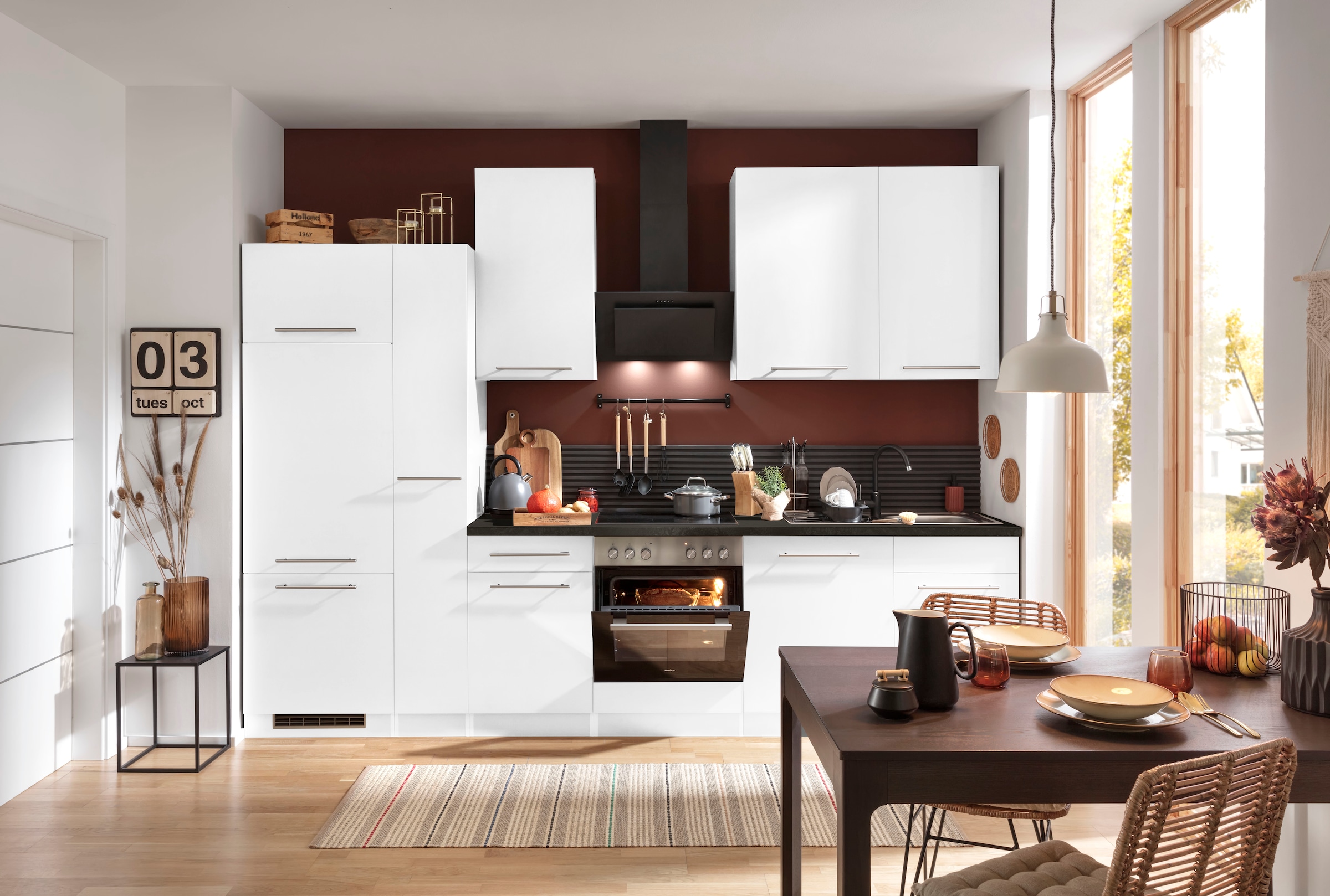 wiho Küchen Küchenzeile »Unna«, mit E-Geräten, Breite 310 cm kaufen | BAUR