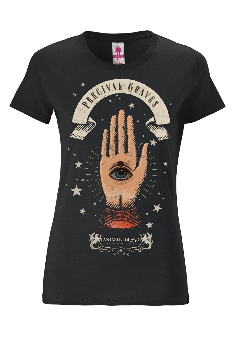 LOGOSHIRT T-Shirt »Fantastic Beasts - Percival Graves«, mit großem Front-Print