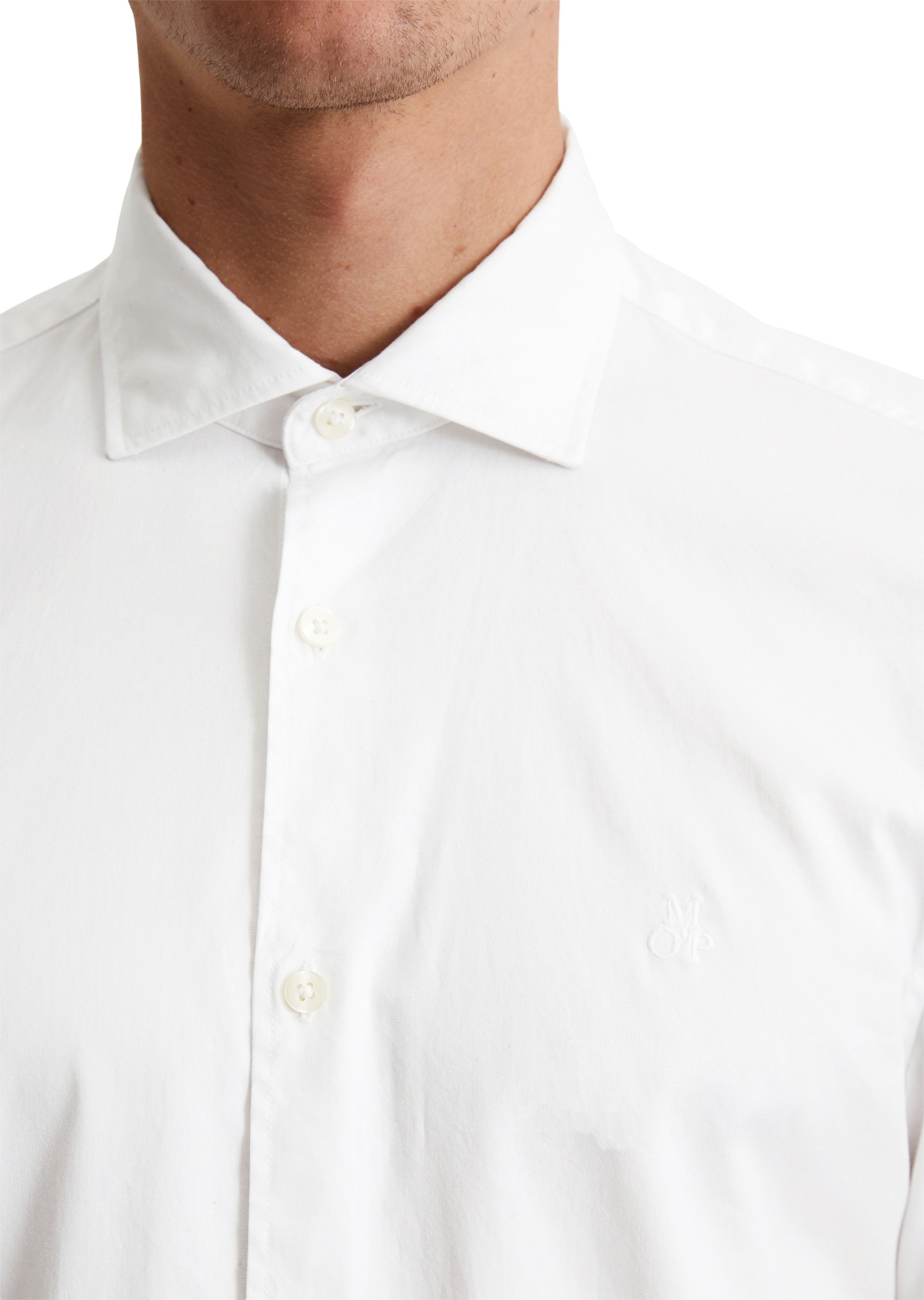 Marc O'Polo Langarmhemd »aus reiner Bio-Baumwolle«