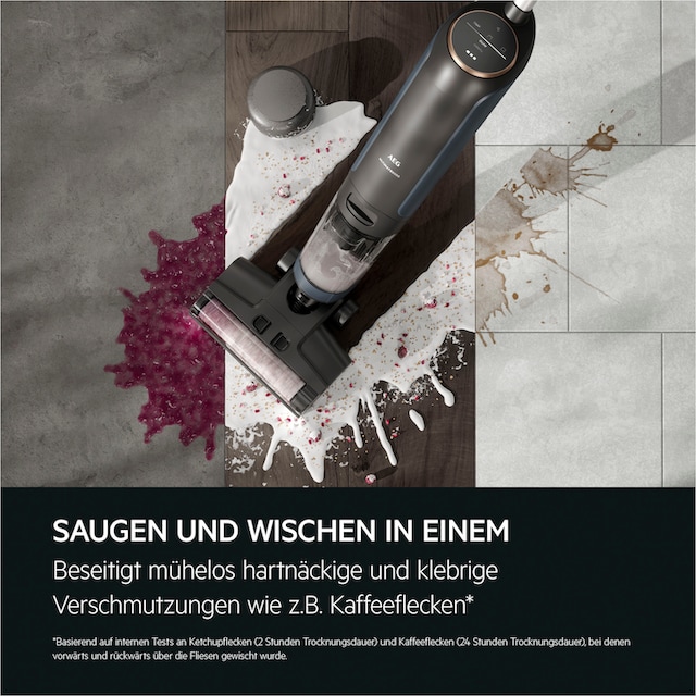 AEG Nass-Trocken-Akkusauger »ULTIMATE 8000 WET&DRY (AW81U3DB)«, mit  Wischfunktion, wet&dry, kabellos, beutellos, Selbstreinigung | BAUR