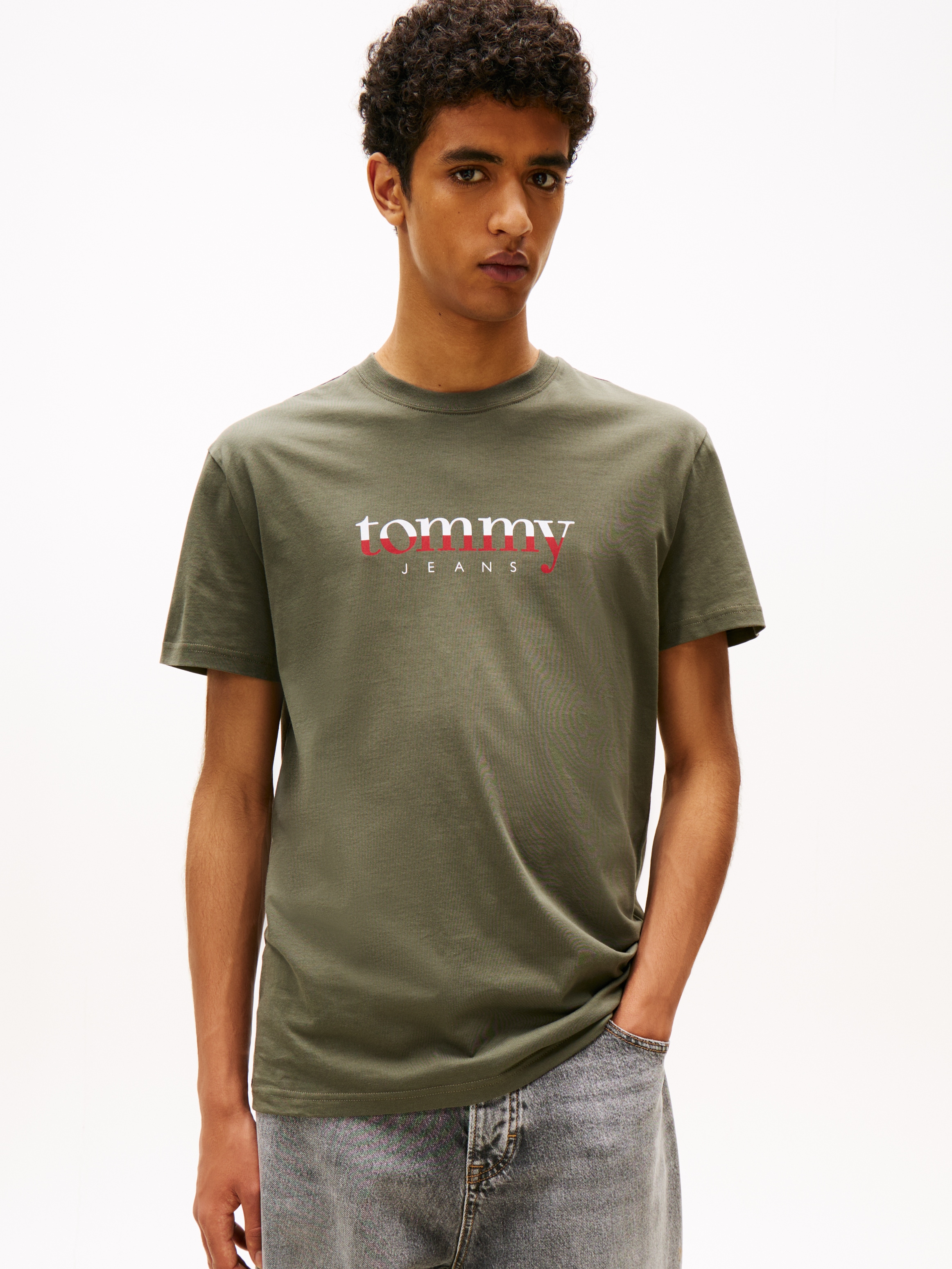 Tommy Jeans T-Shirt "aus Jersey mit Logo" günstig online kaufen