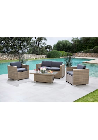 MERXX Gartenlounge-Set »Bellante« (4 tlg.) 2...