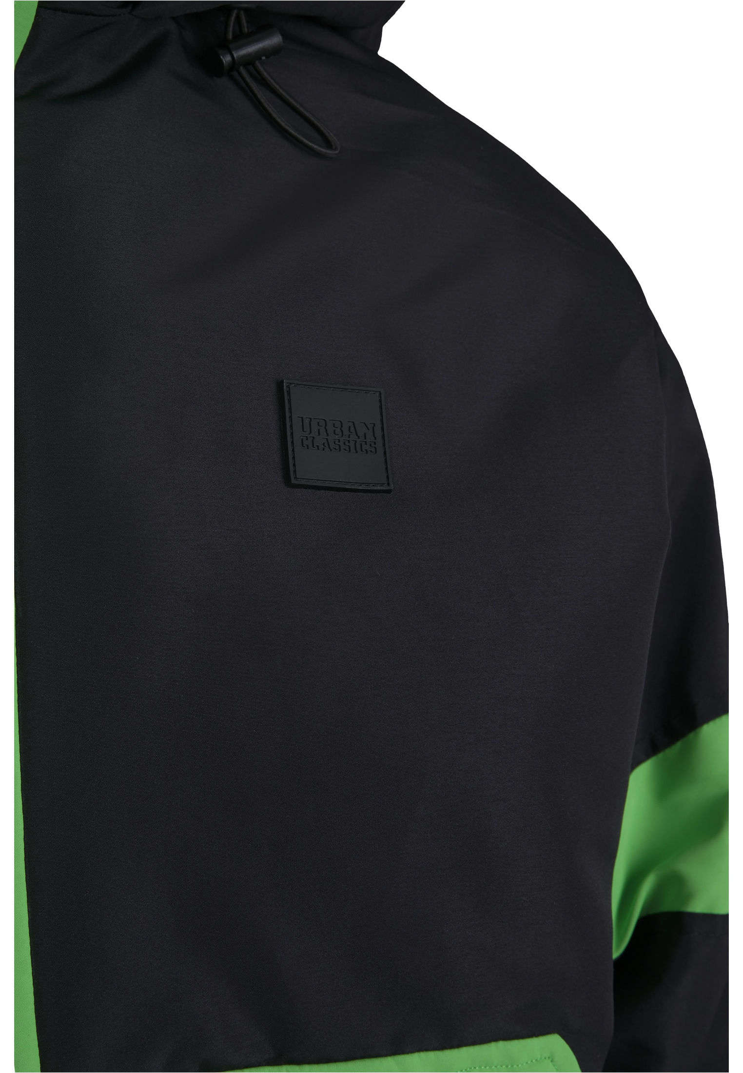 URBAN CLASSICS Allwetterjacke »Urban Classics Herren 3-Tone Neon Mix Pull Over Jacket«, (1 St.), mit Kapuze