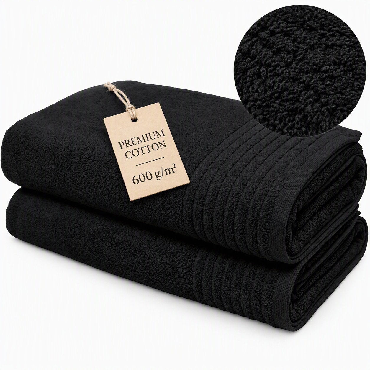 OTTO home Saunatuch »Sanremo Premium, Premium Handtücher, 600 gr/m², 80x200cm« Bordüre, einfarbig, flauschig, weich, dicke Qualität, 5 Jahre Garantie