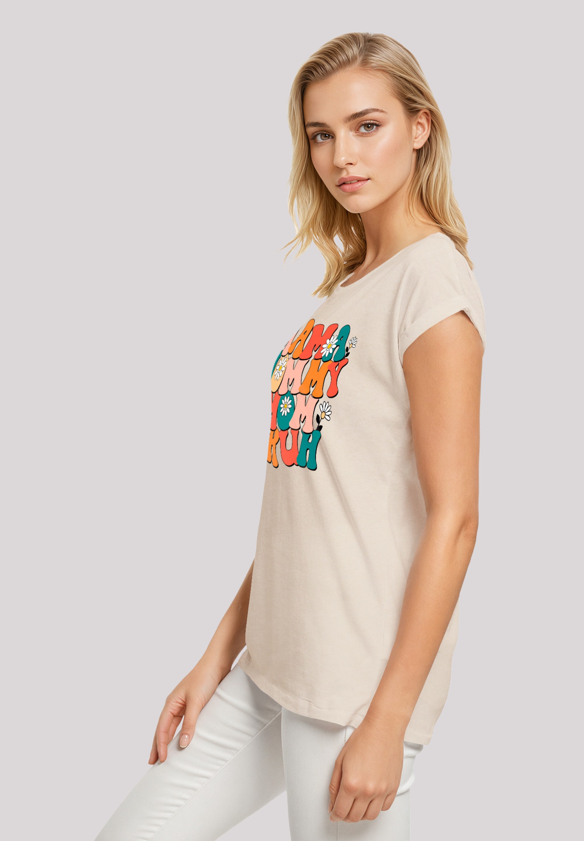 F4NT4STIC T-Shirt »Mothers Day Floral Accent Mom«, Premium Qualität