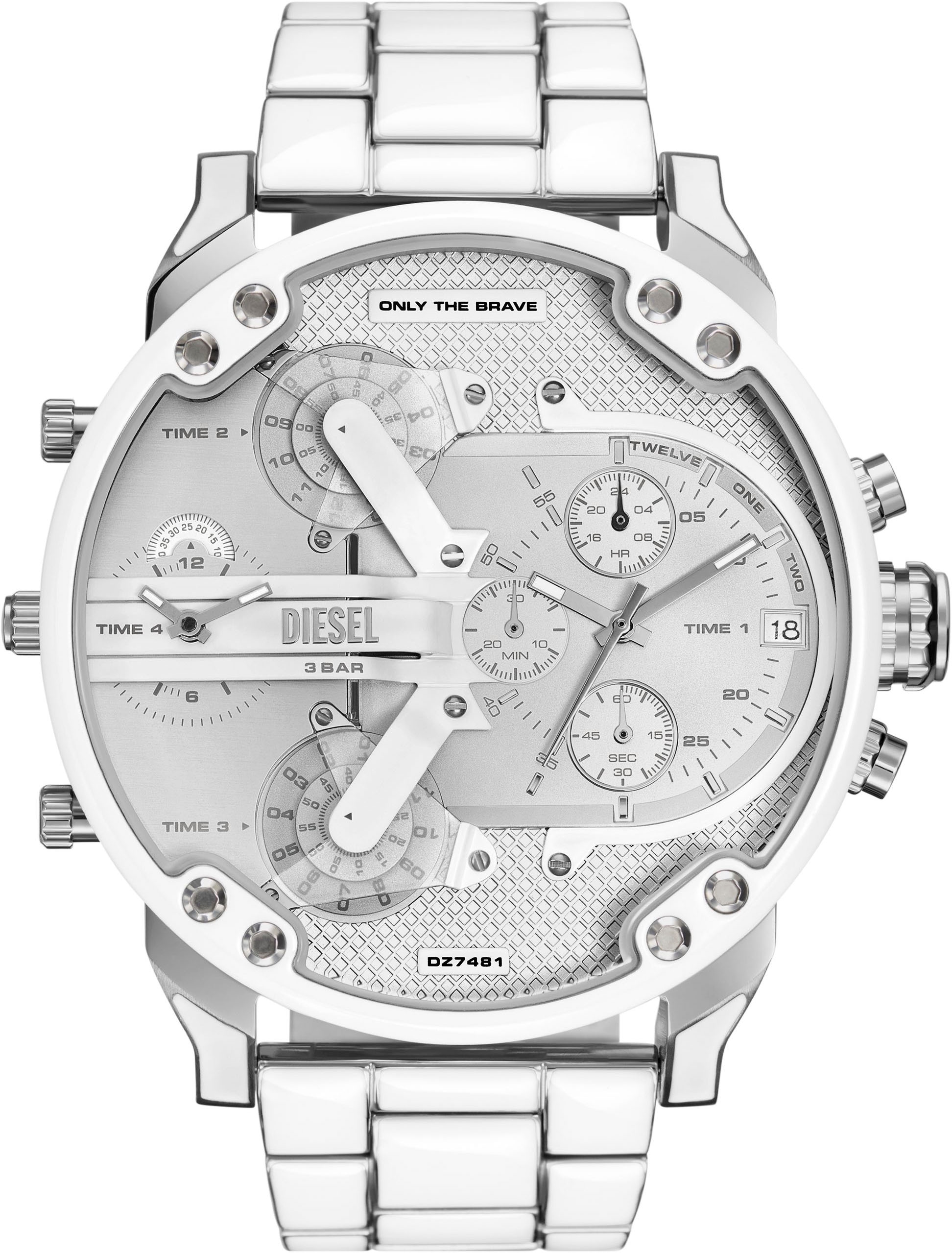 Diesel Chronograph »MR. DADDY 2.0«, Quarzuhr, Armbanduhr, Herrenuhr, Stoppfunktion, Edelstahlarmband